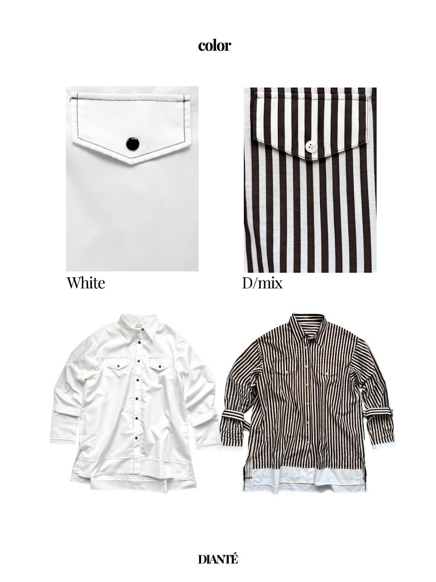 【予約】Roll sleeve loose shirts(9月上旬〜中旬発送予定)