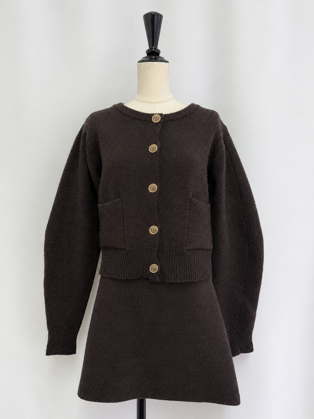 【予約】Bulky knit cardigan✕skirt SET UP(11月上旬発送予定)