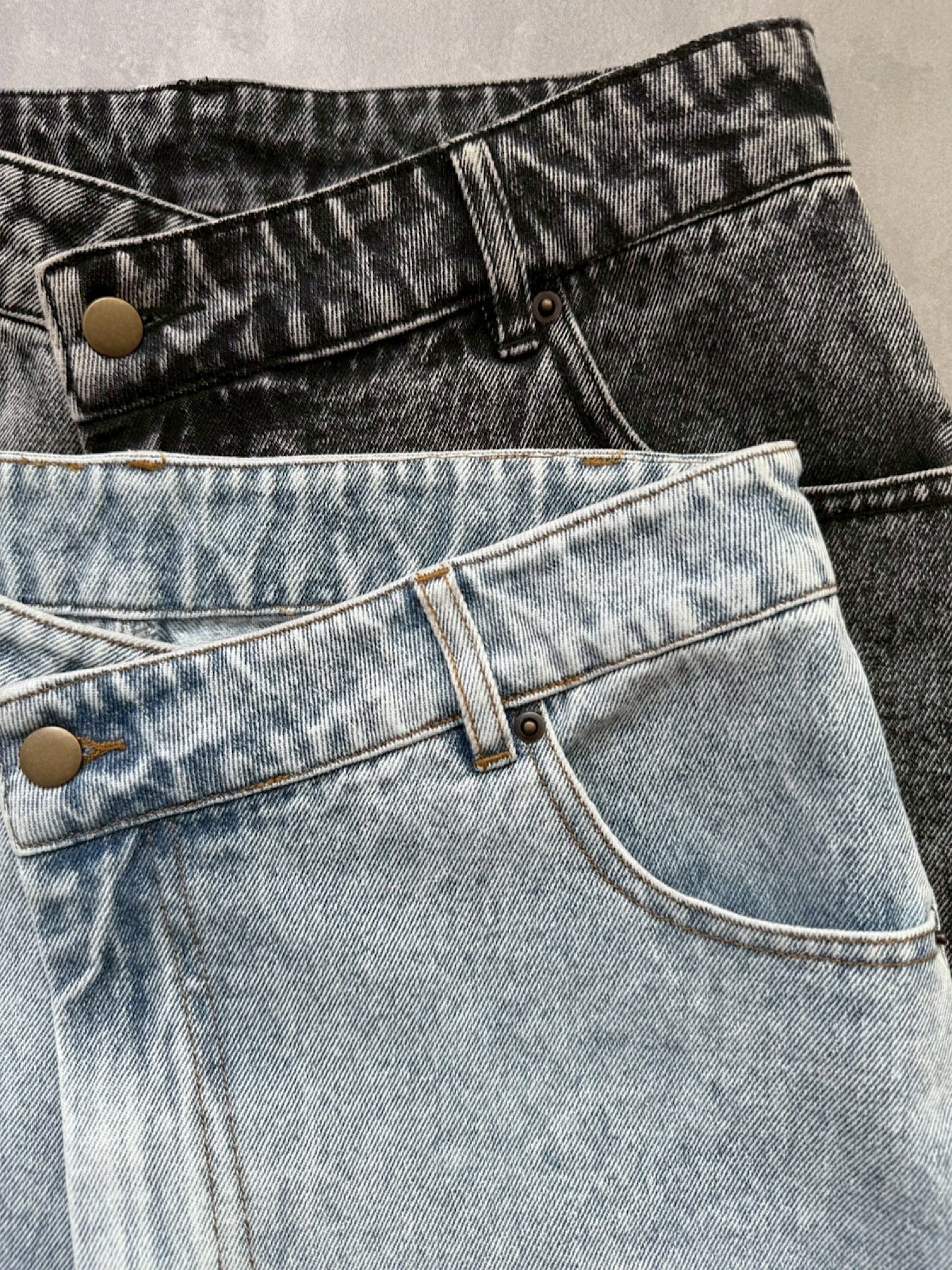 Waist design denim shorts