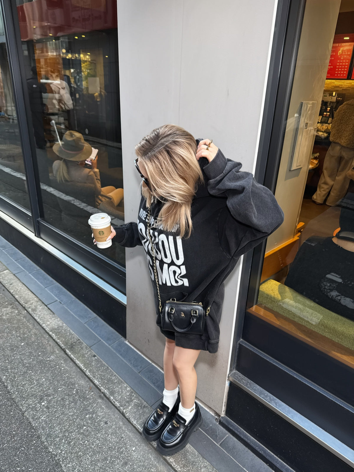 Pigment message sweat hoodie