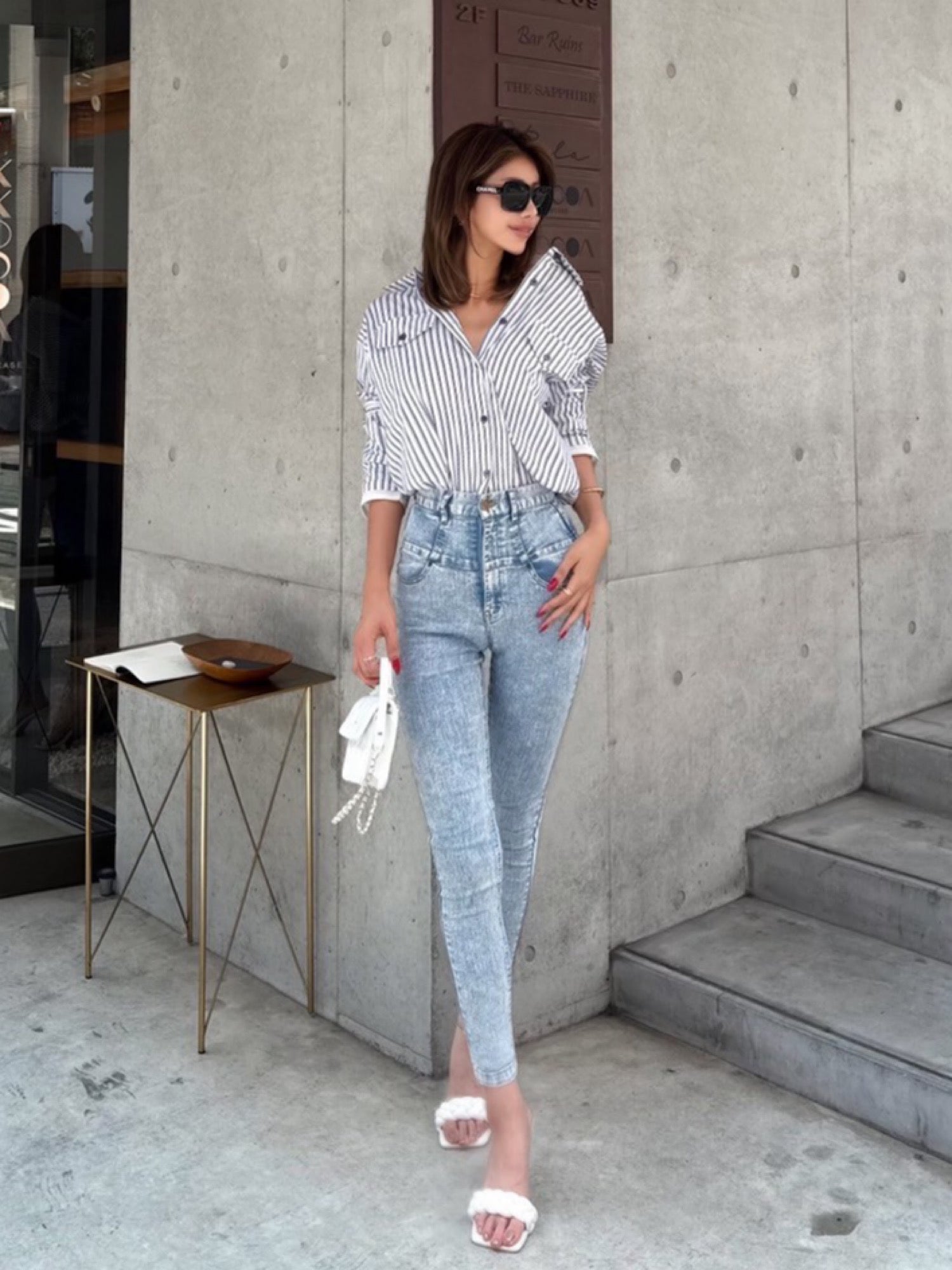 DIANTE ハイウエストスキニーデニム ライトブルー High waist skinny denim | DIANTÉ (ディアンテ)公式通販サイト