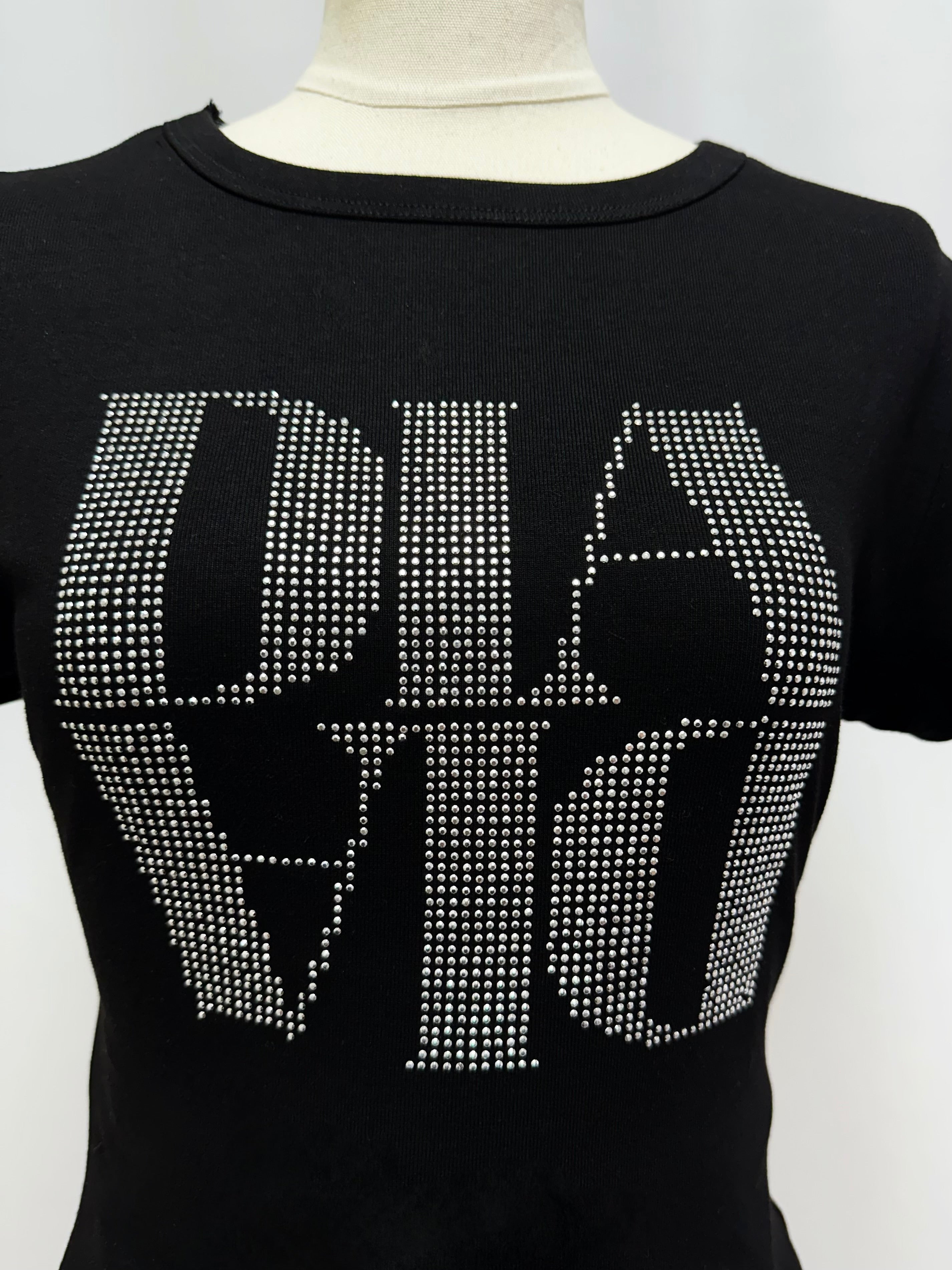 Rhinestone message mini Tee