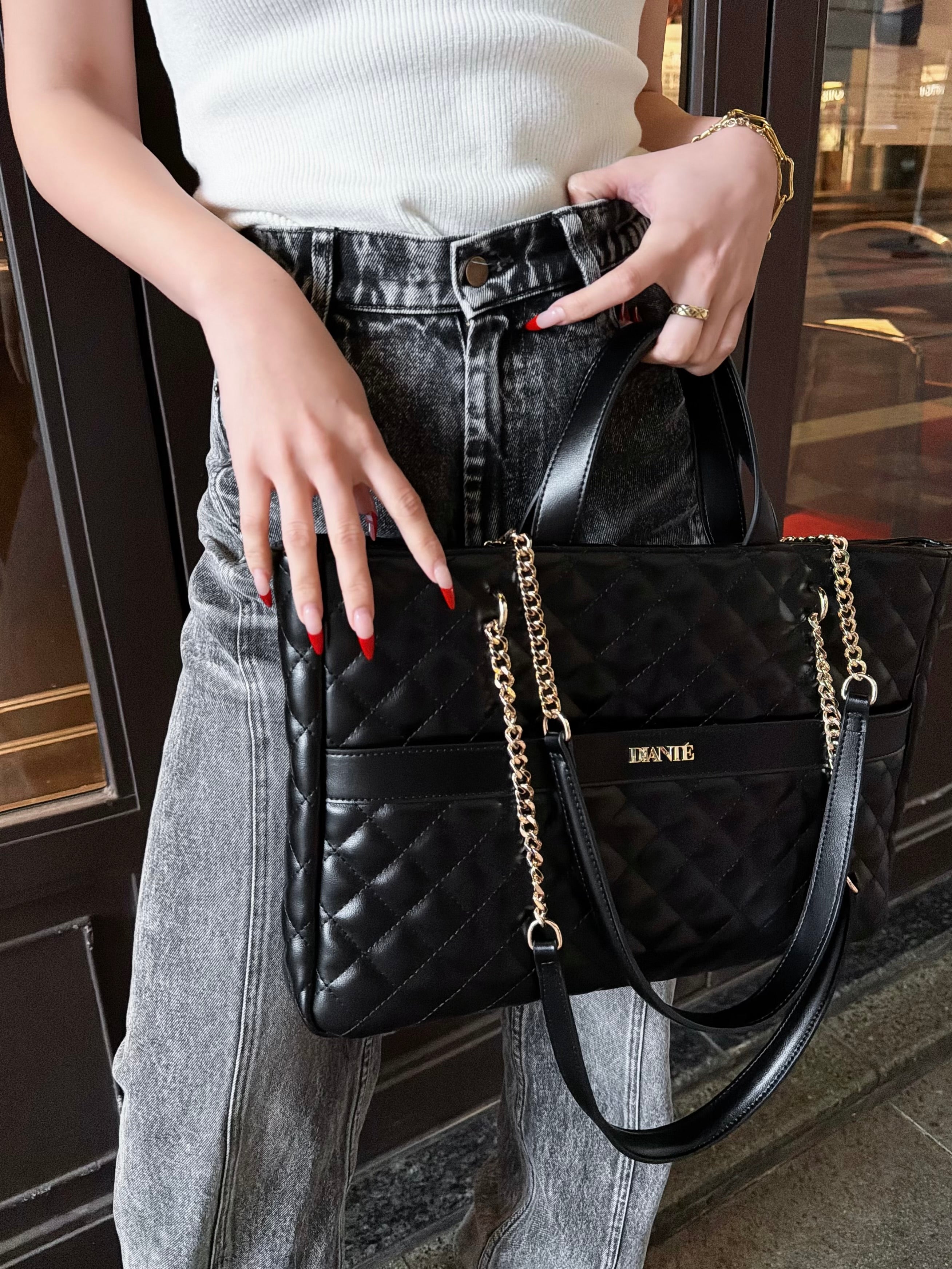 Quilted chain utility bag | DIANTÉ (ディアンテ)公式通販サイト