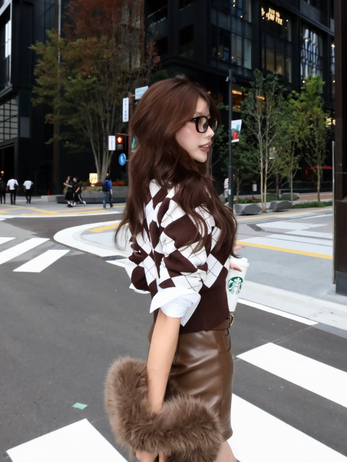 【予約】Argyle short cardigan(10月下旬〜11月上旬発送予定)