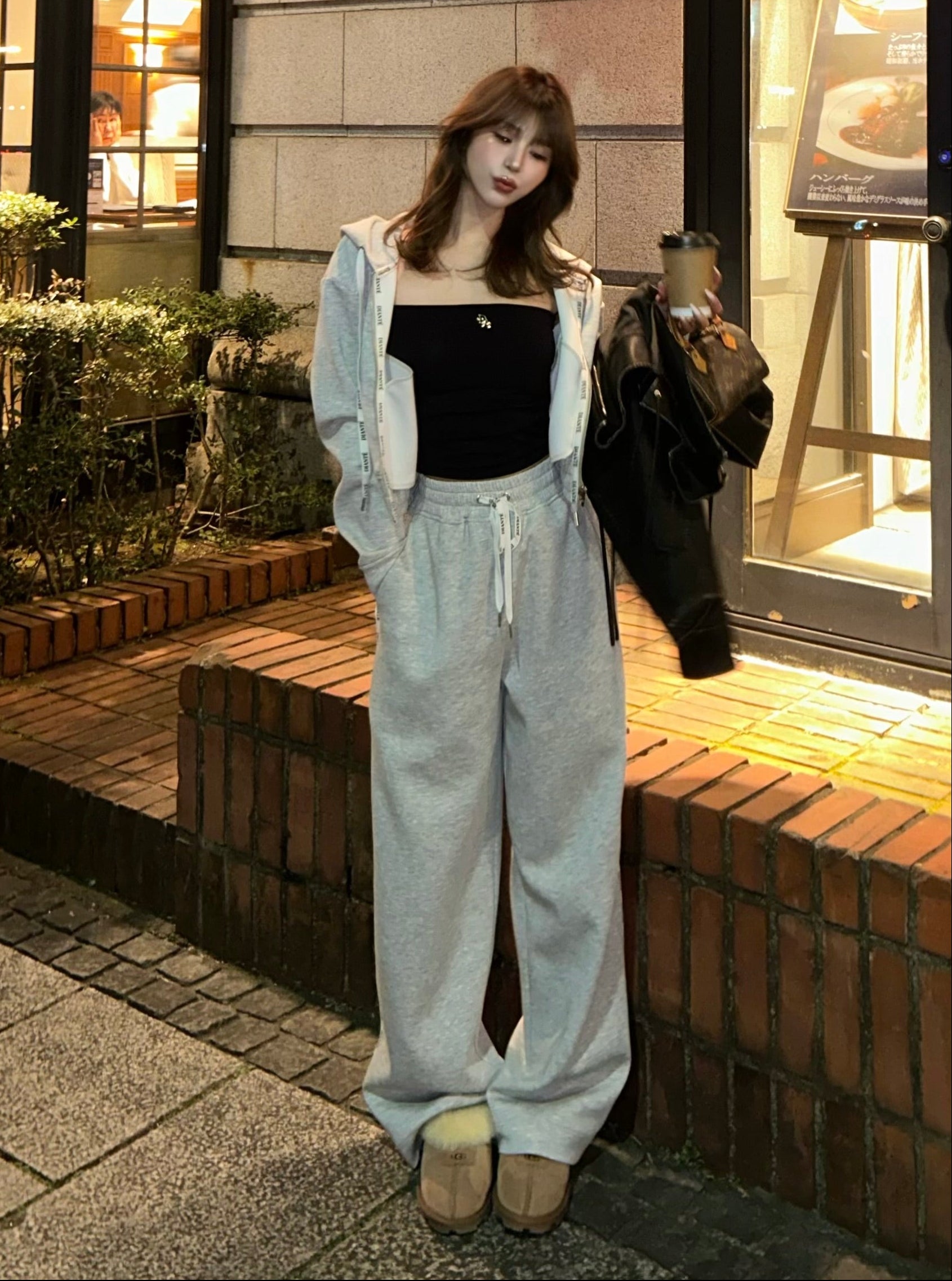 Logo tape zip up hoodie sweat | DIANTÉ (ディアンテ)公式通販サイト