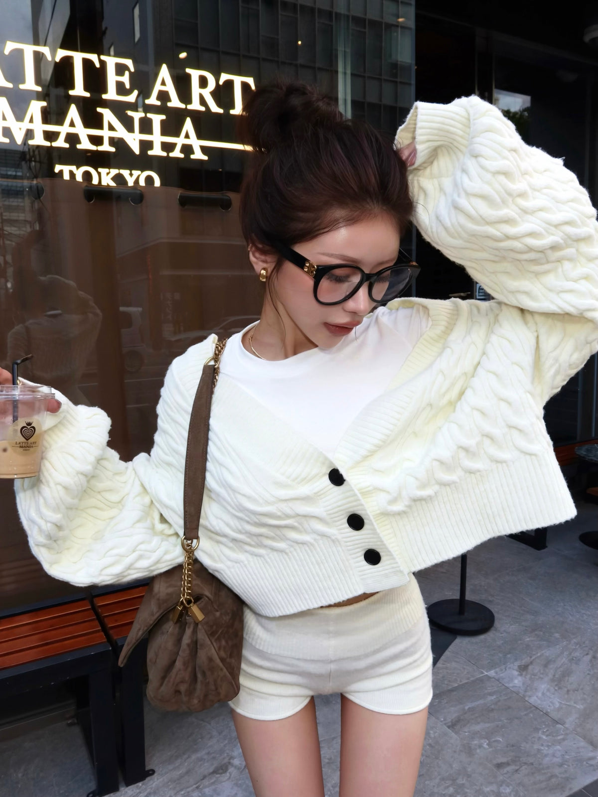 【予約】Cable pochet knit shorts(SETUP着用可)(10月下旬発送予定)