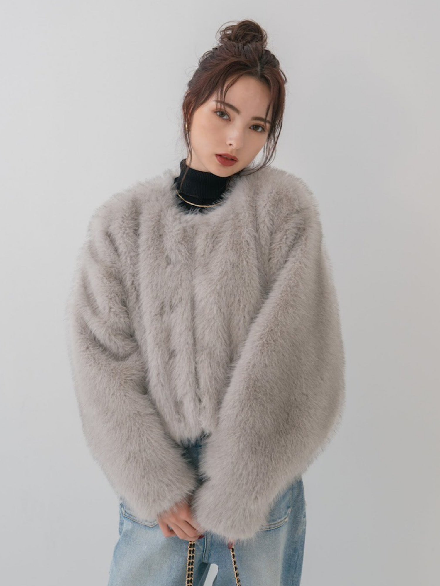 Premium eco fur jacket