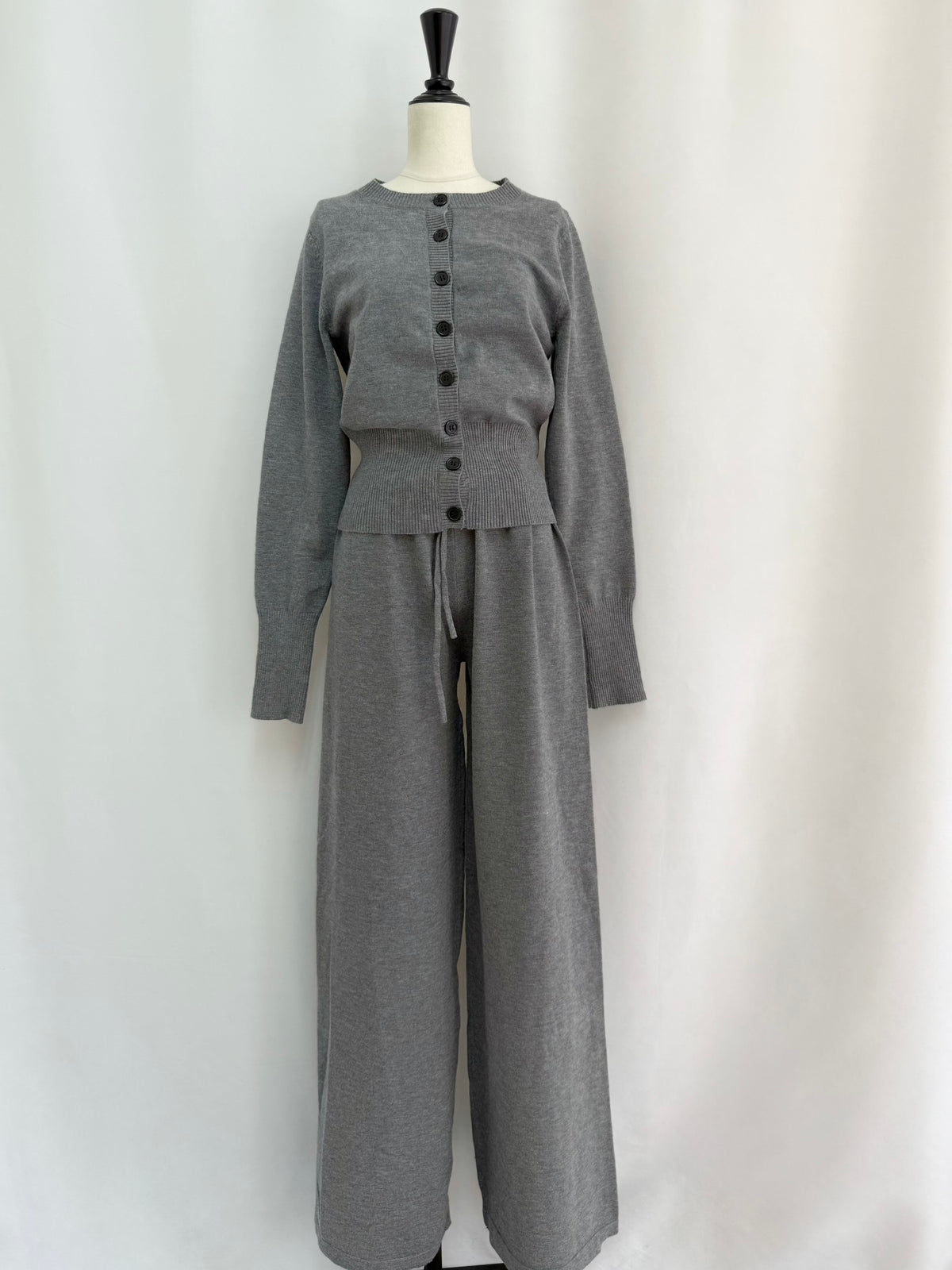 【予約】Cotton knit cardigan✕pants SET UP(11月上旬発送予定)
