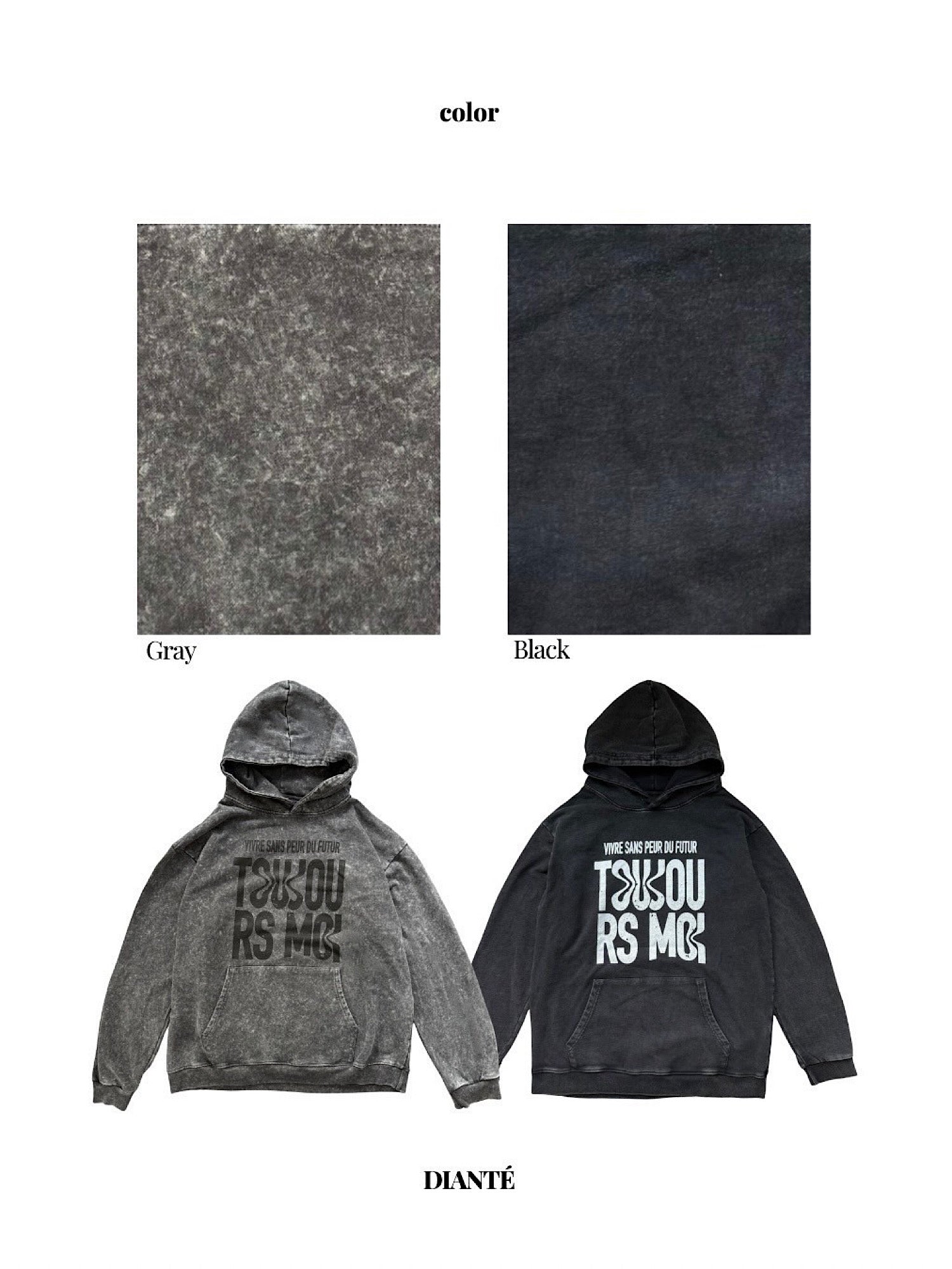 Pigment message sweat hoodie