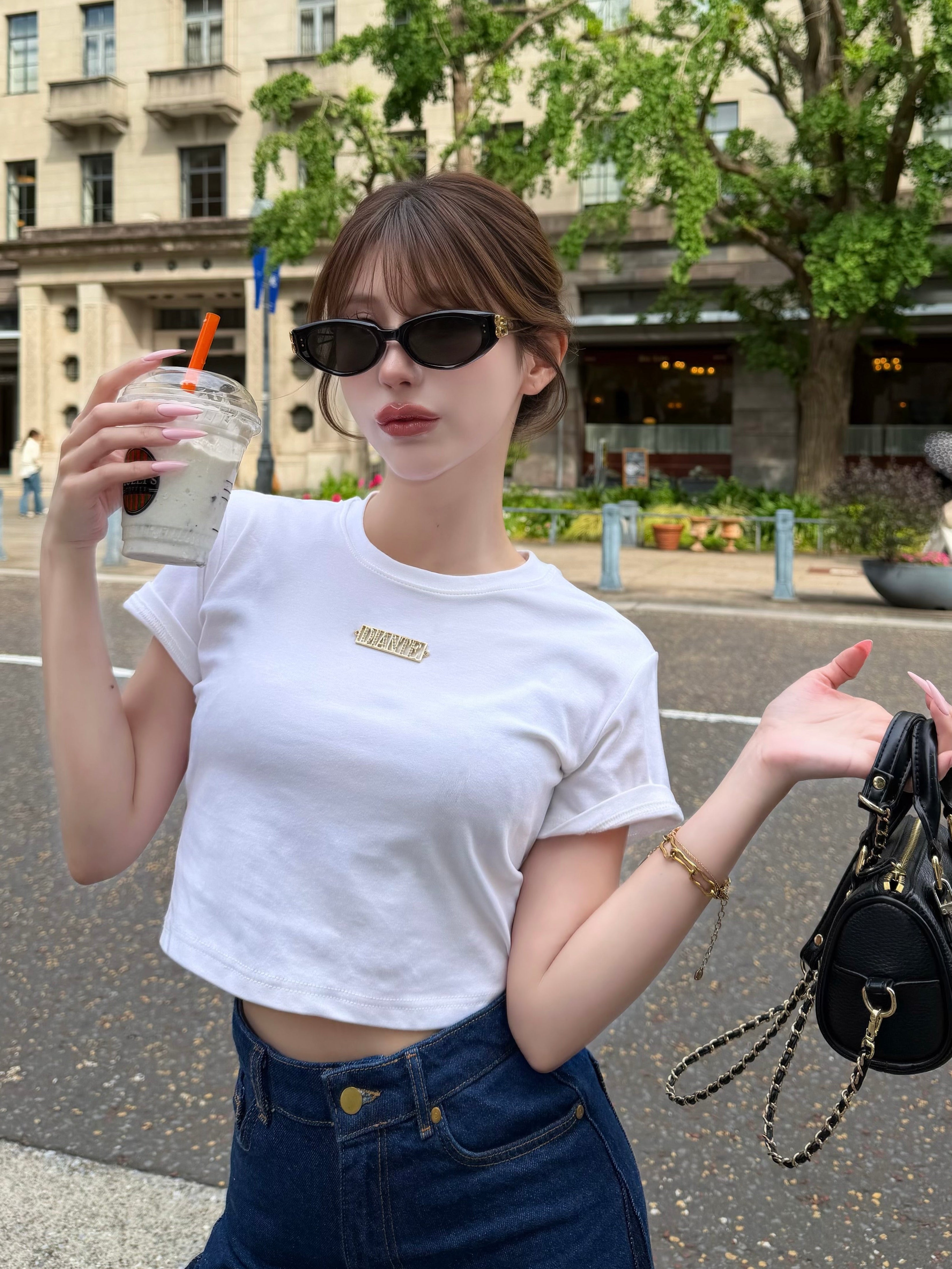 metal logo mini Tee