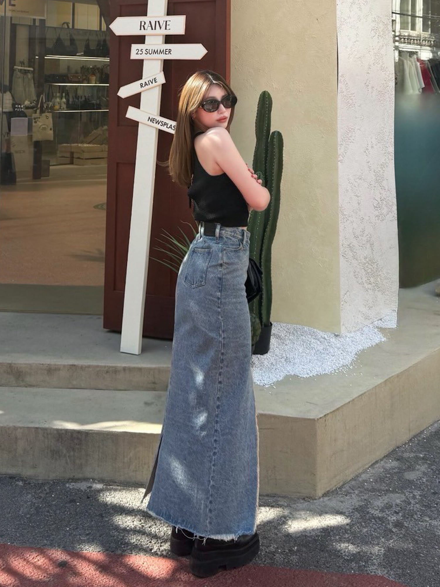 スカート Diante REMAKE DENIM SKIRT BLU S Remake denim skirt | DIANTÉ (ディアンテ)公式通販サイト