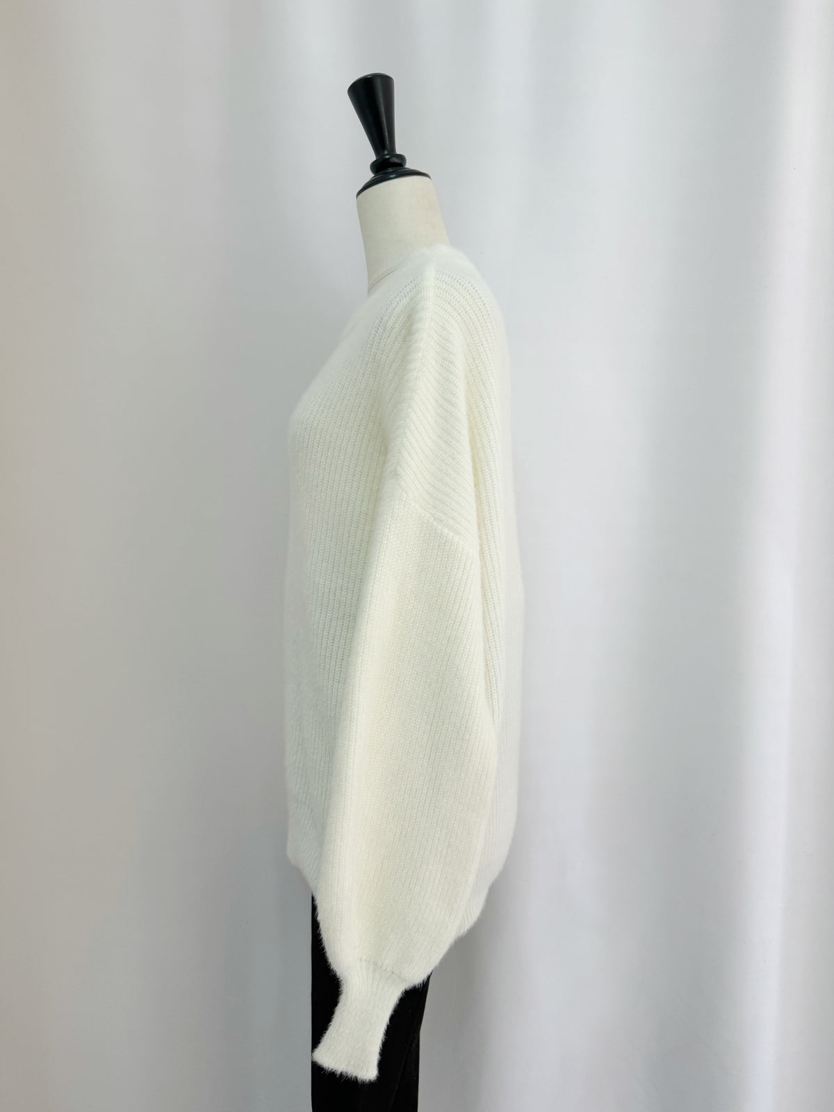 Fluffy loose rib knit