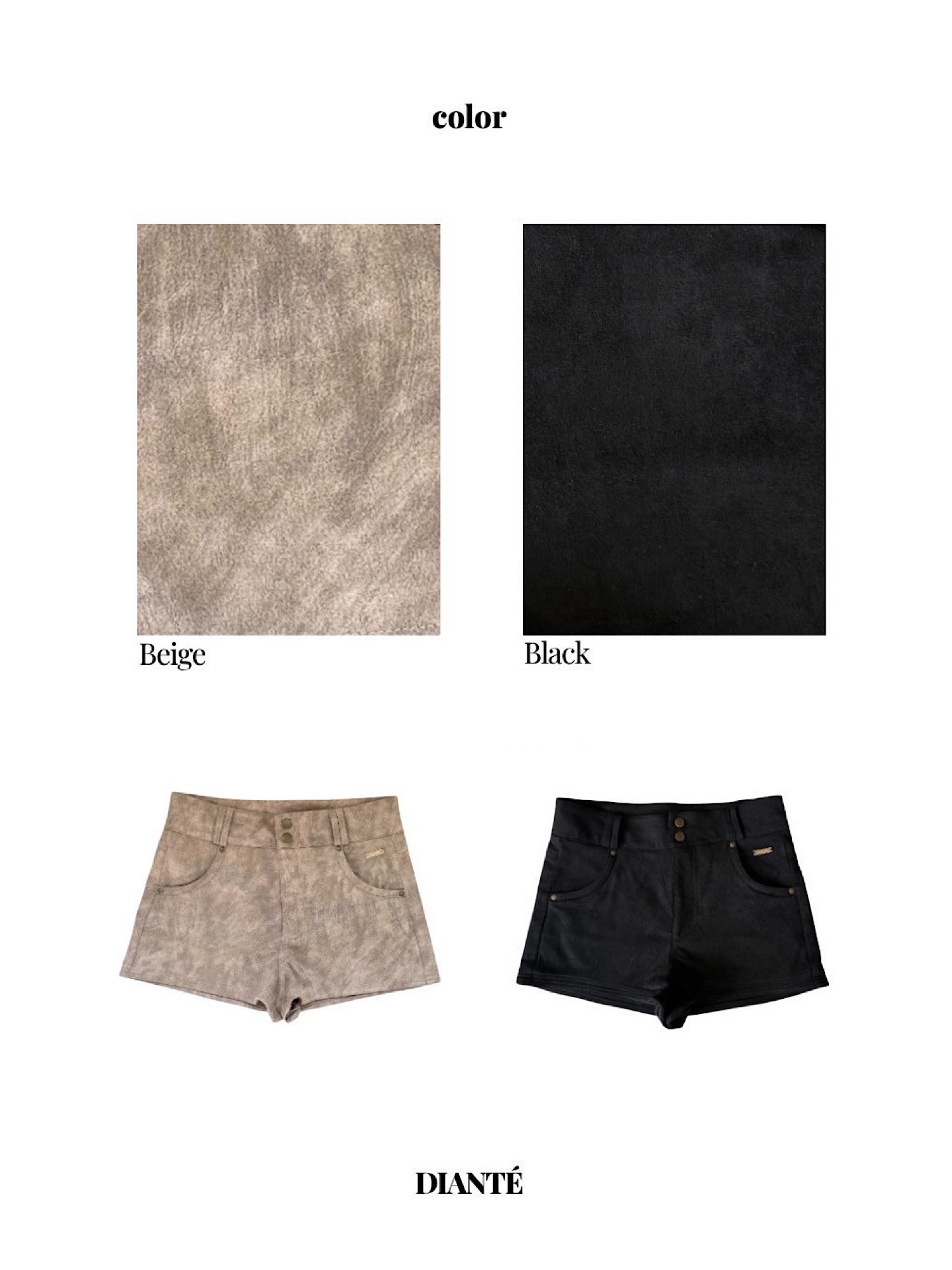 【予約】Eco suede tight shorts(12月上旬〜中旬発送予定)