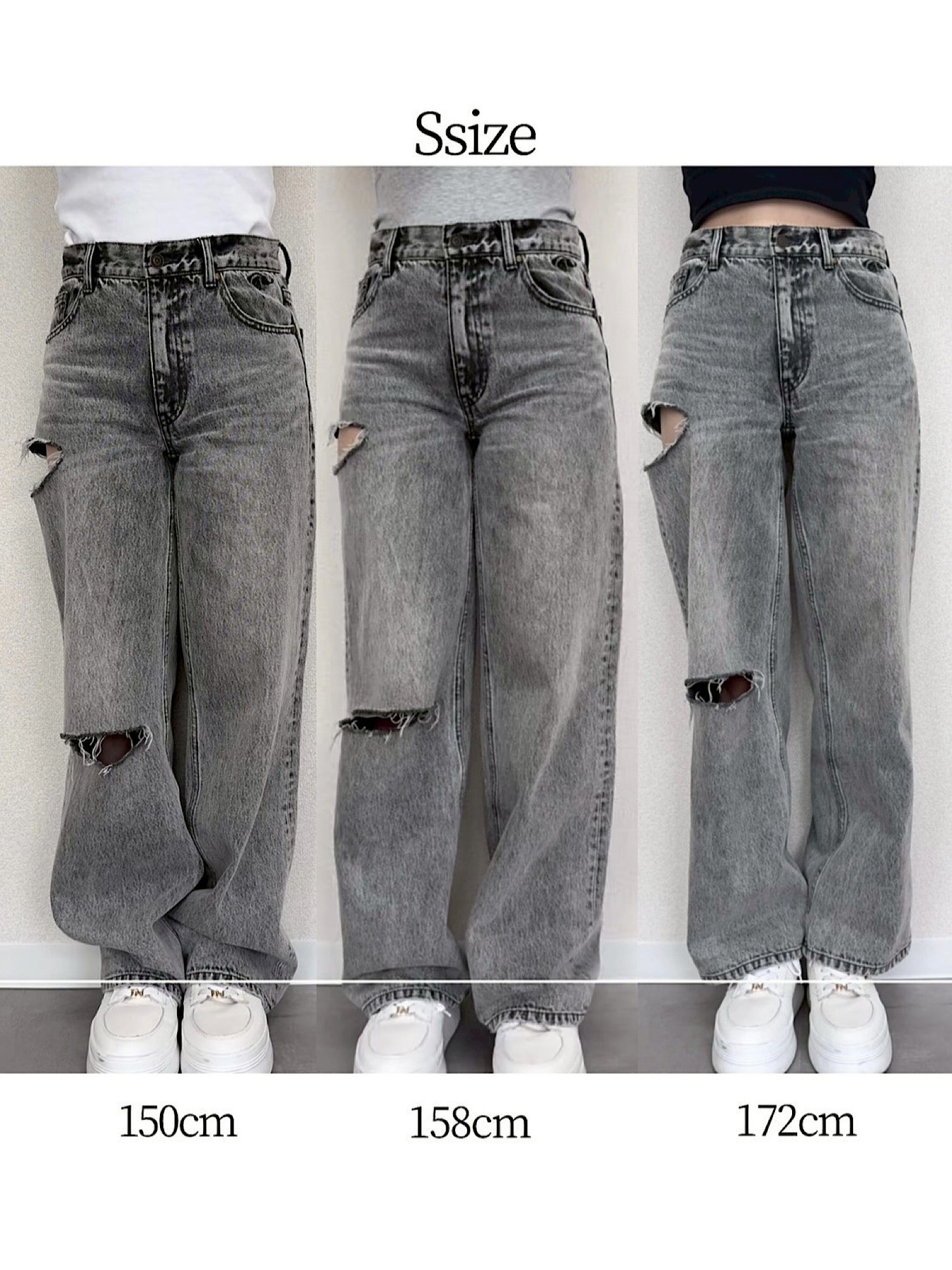Embroidery damage denim