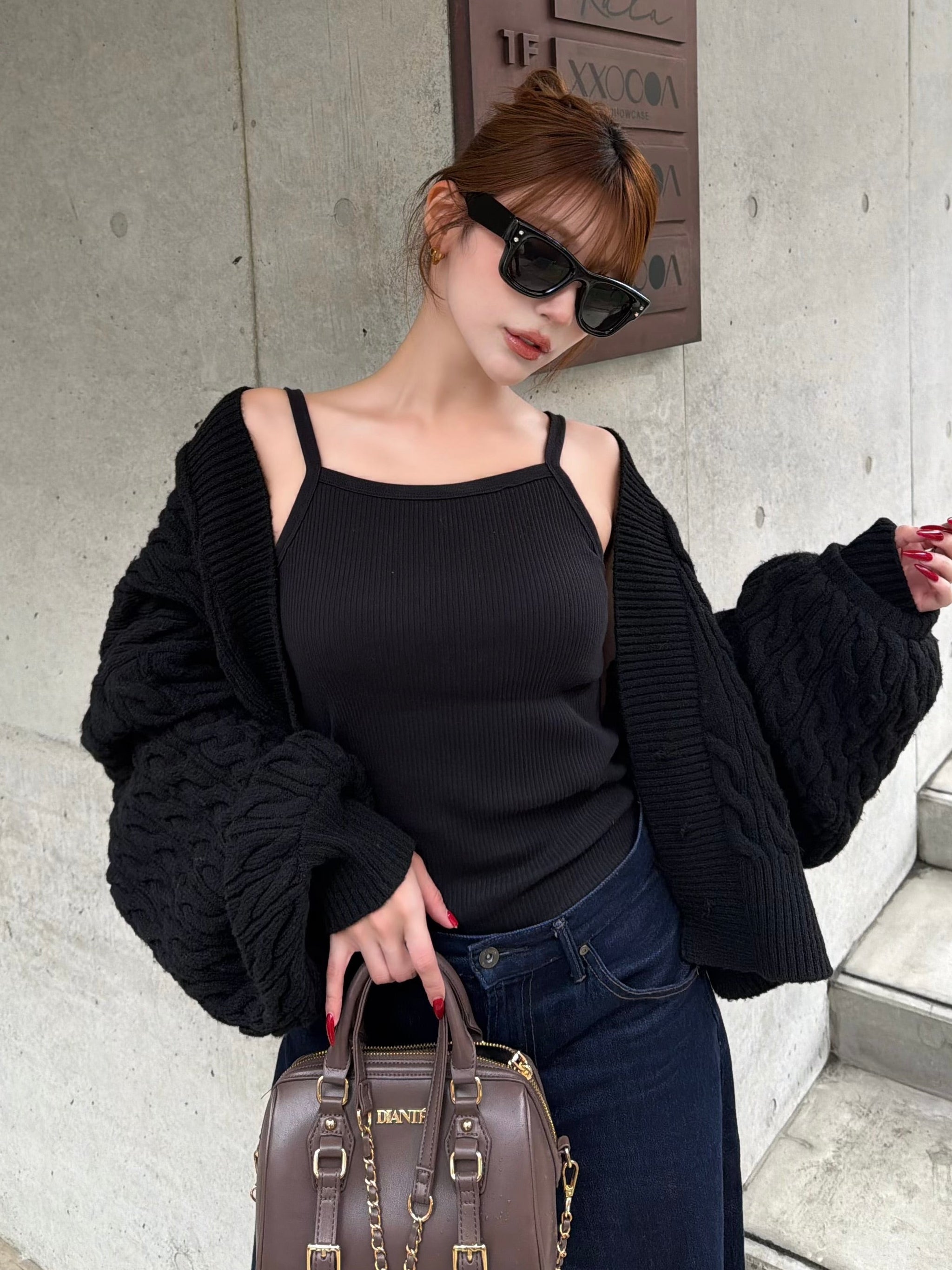Bulky cable knit cardigan | DIANTÉ (ディアンテ)公式通販サイト