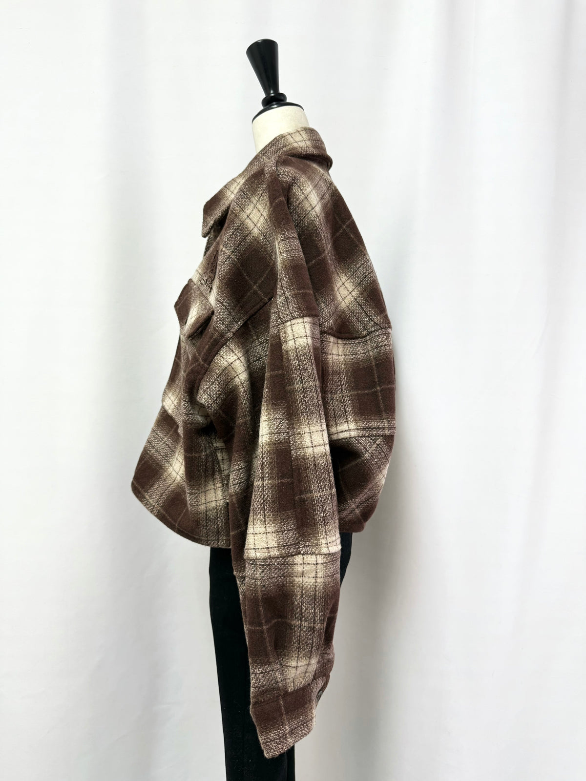 Big pocket flannel shirt/jacket