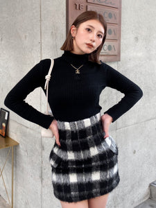Shaggy mini skirt (SET UP着用可）