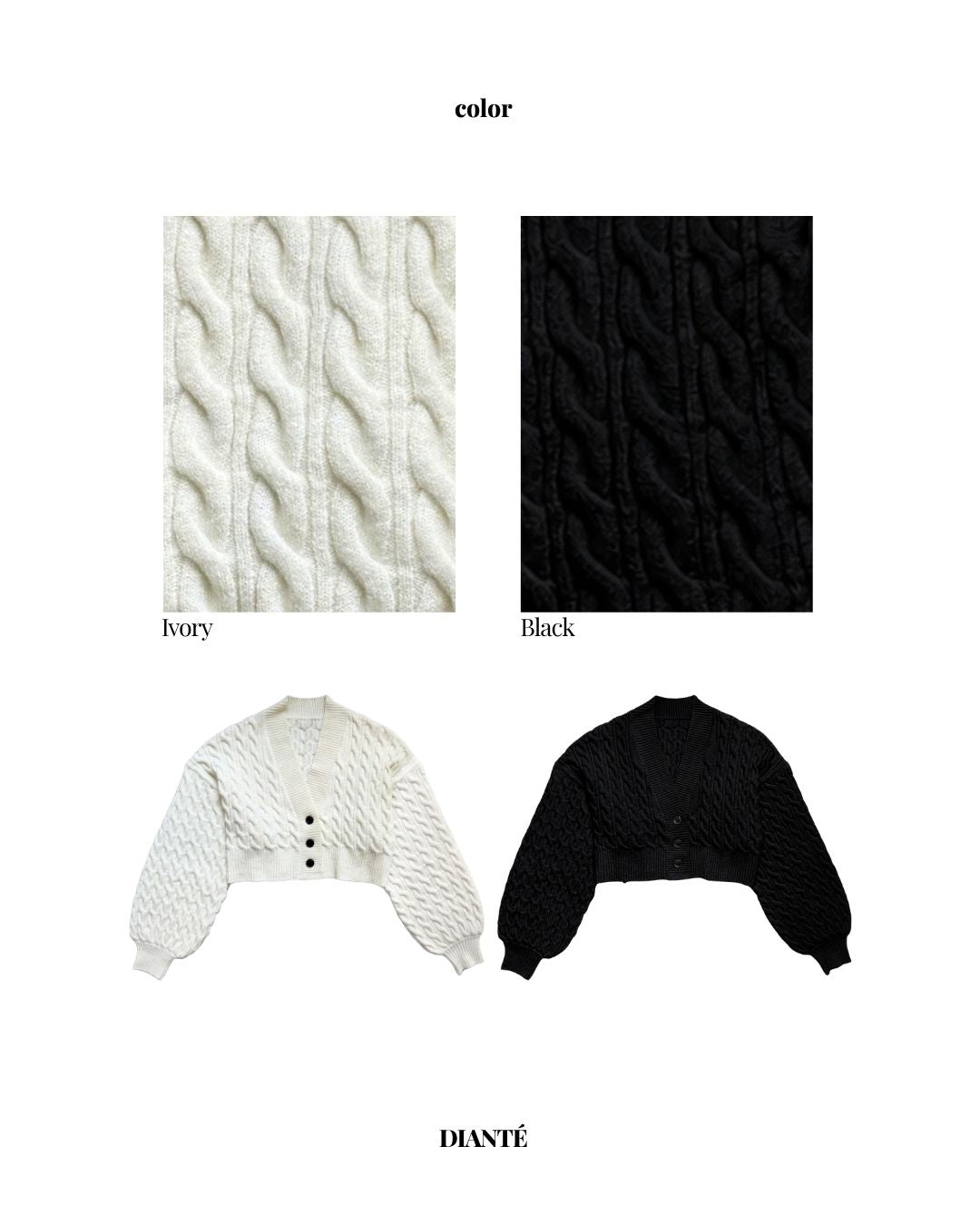 【予約】Bulky cable knit cardigan(SETUP着用可)(10月下旬発送予定)