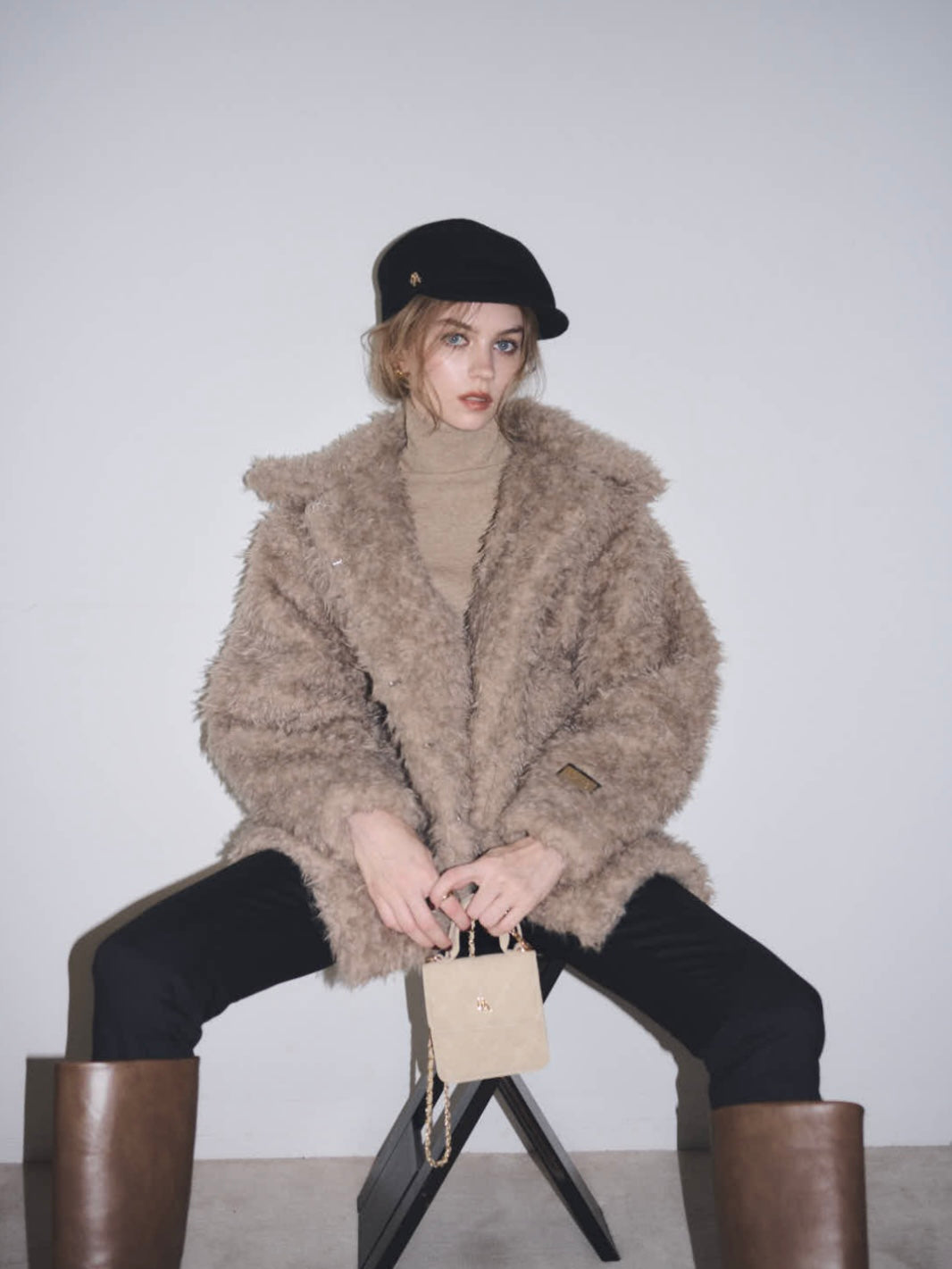 【予約】Big collar teddy bear coat(11月上旬発送予定)