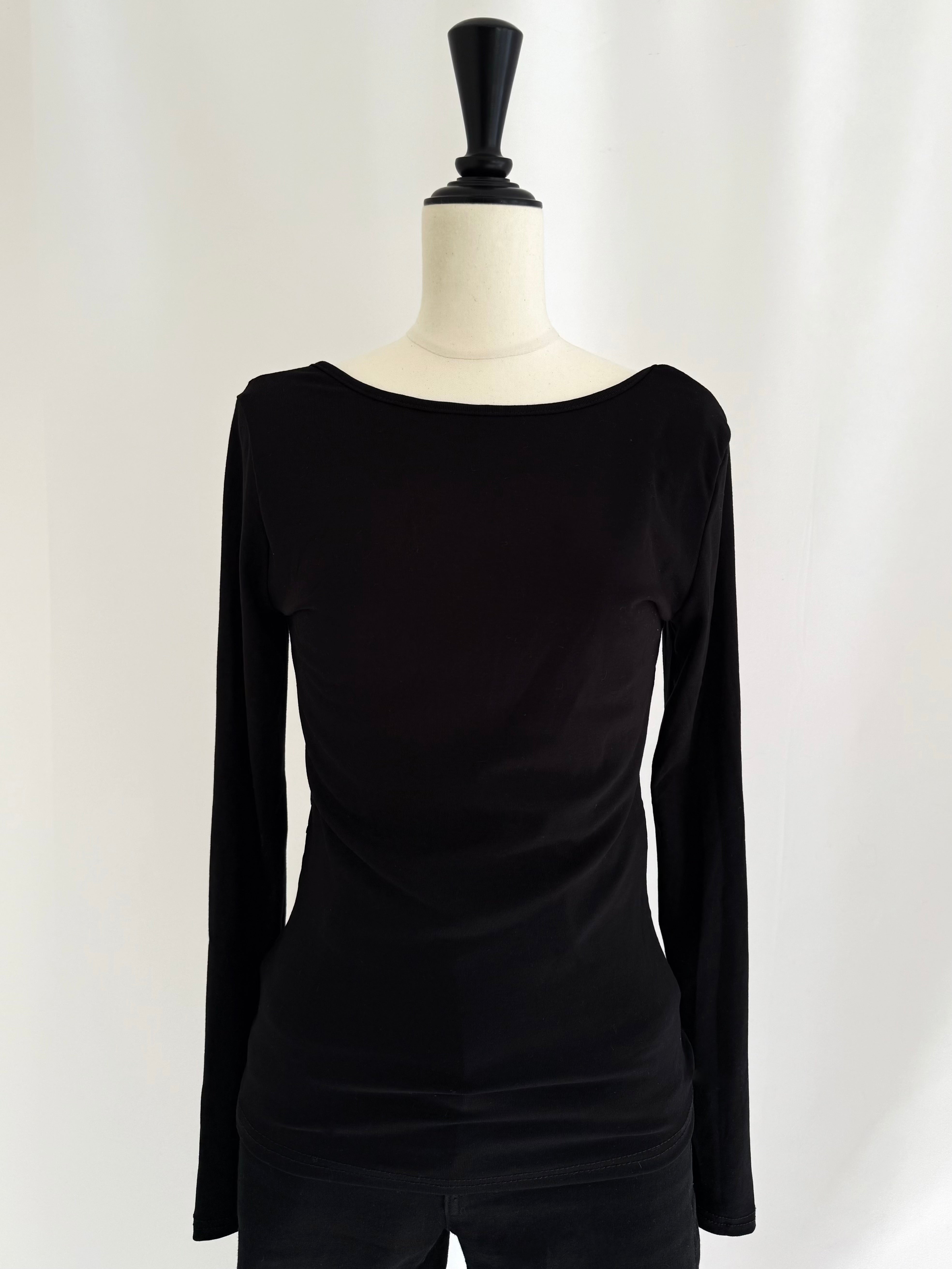 Back sheer long sleeve Tee