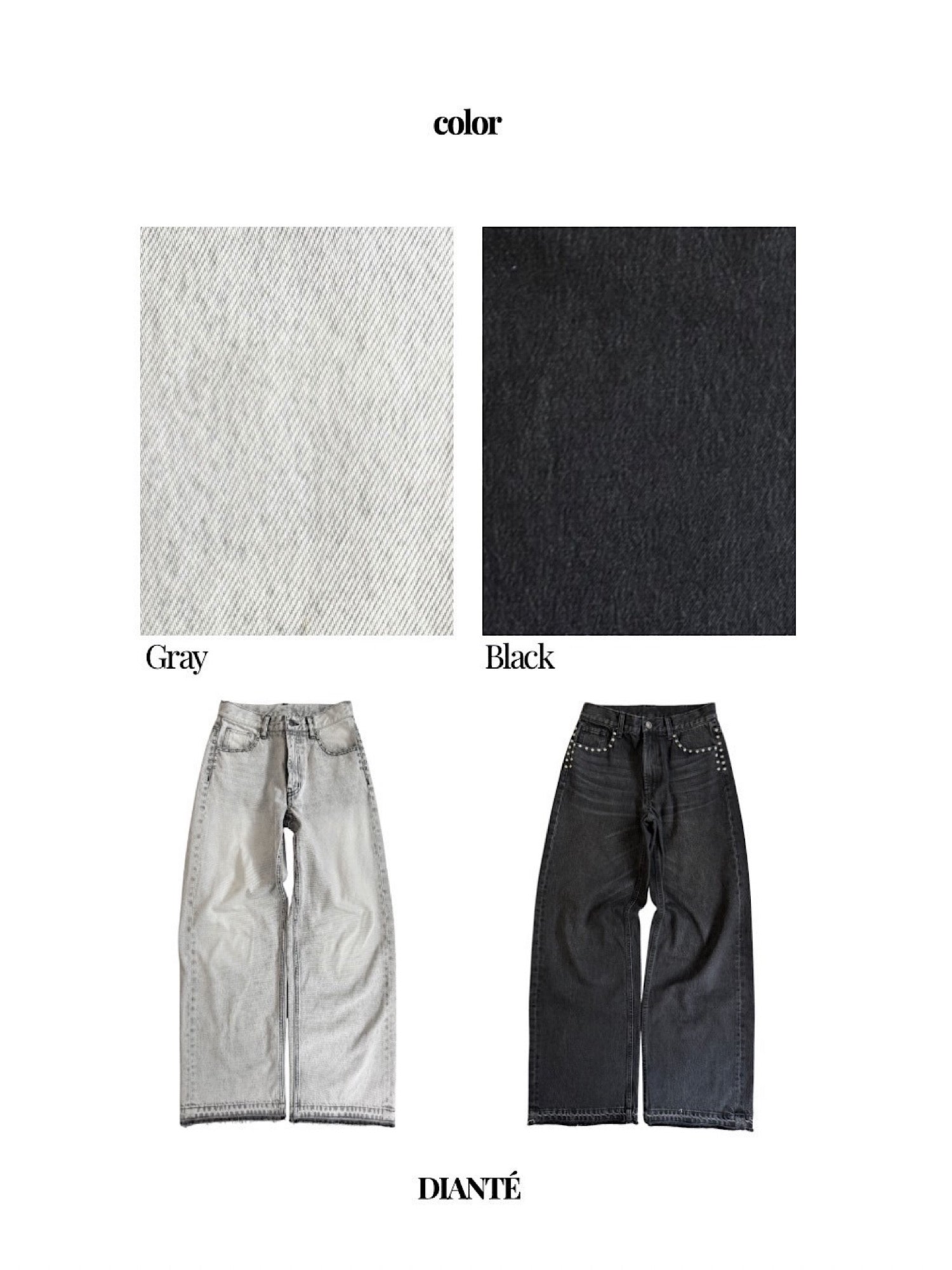 【予約】Rivet design loose denim(10月下旬〜11月上旬発送予定)