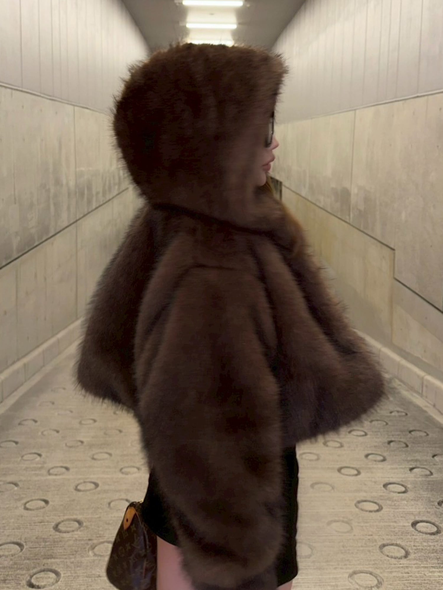 【予約】Premium eco fur hoodie coat(11月中旬〜下旬発送予定)