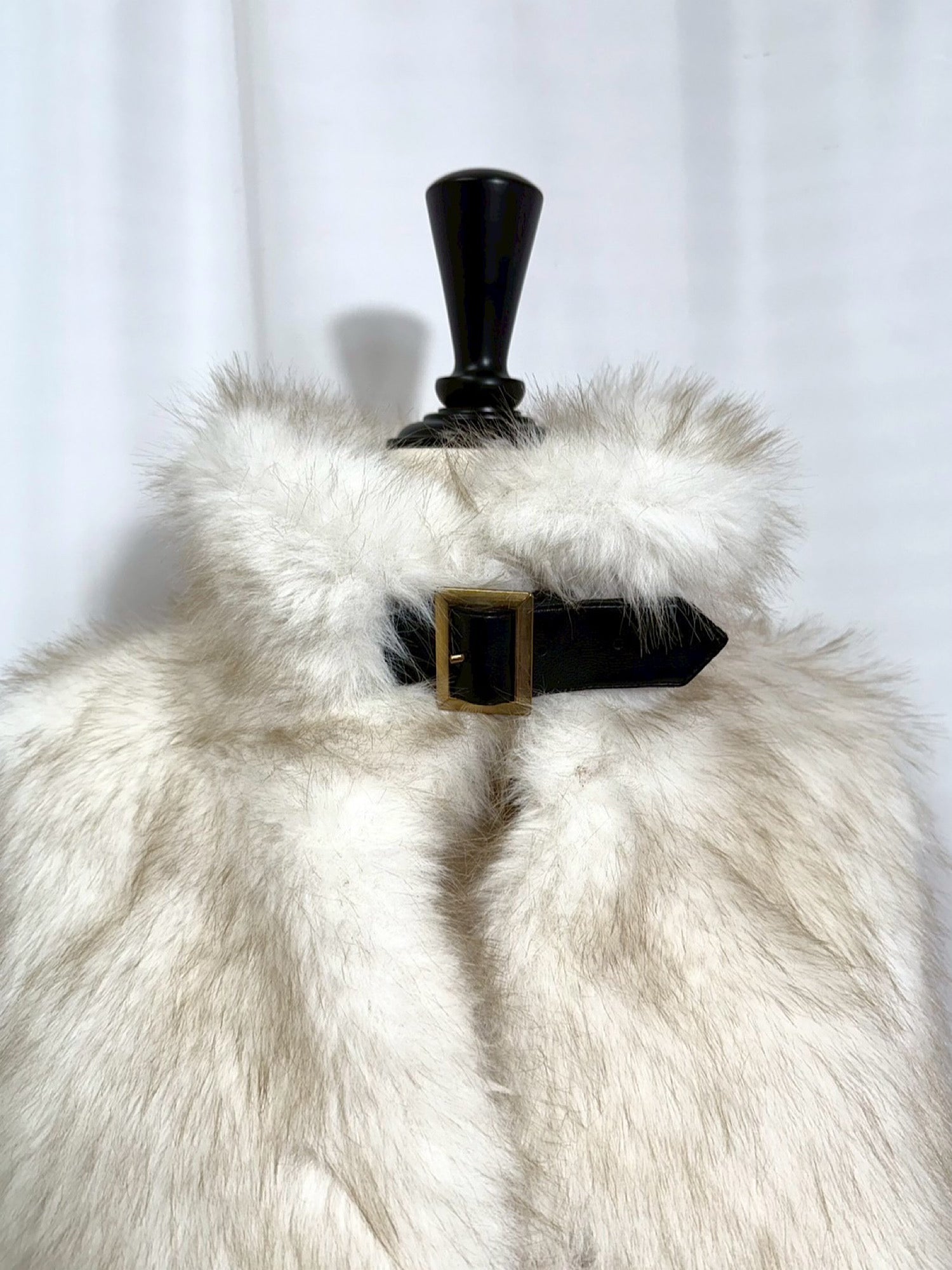 【予約】Premium eco fur belted vest(11月上旬〜中旬発送予定)