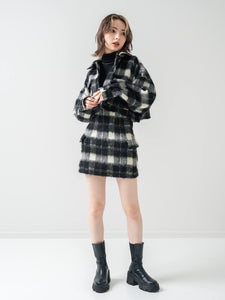 Shaggy mini skirt (SET UP着用可）