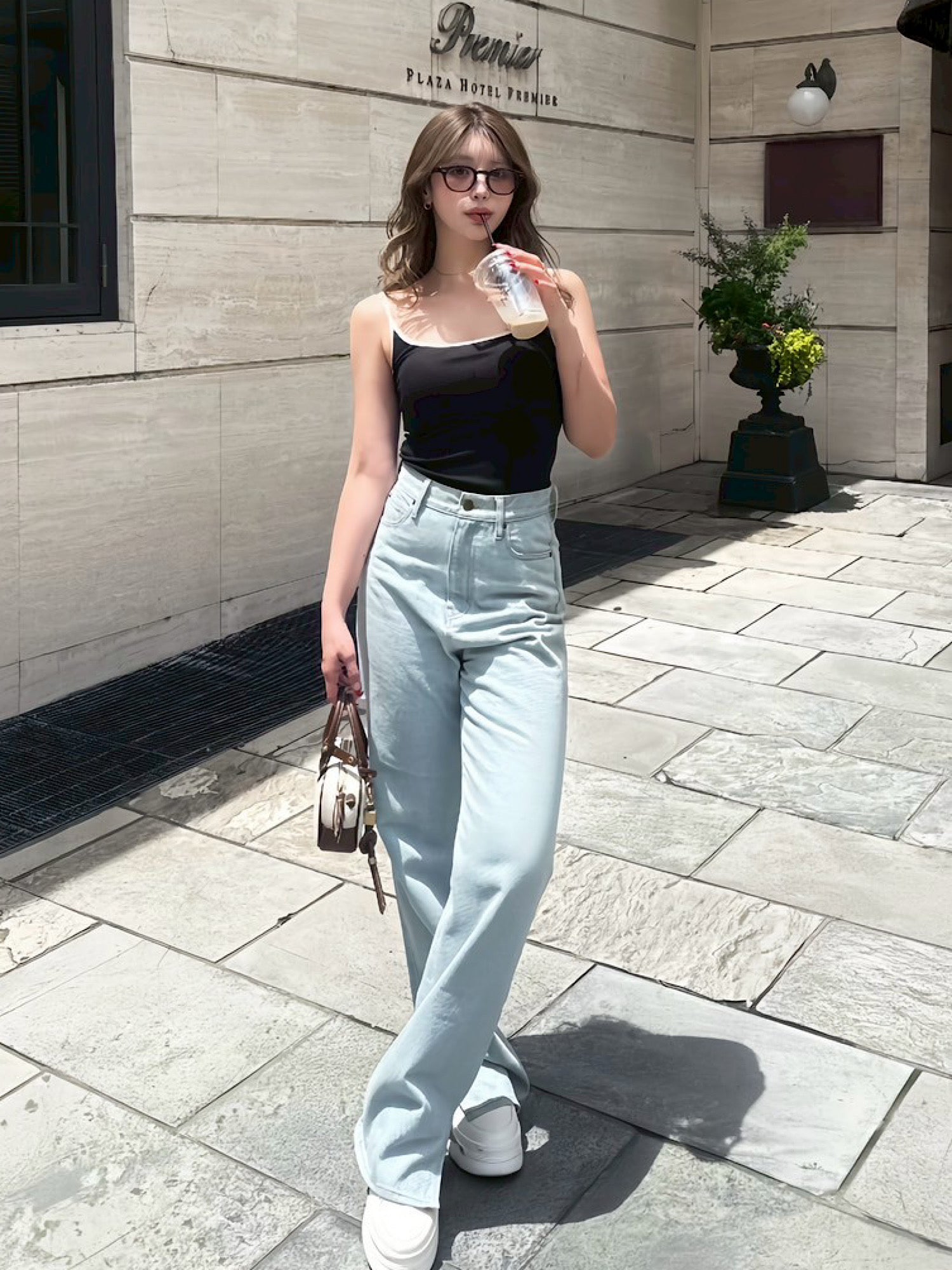 Bicolor compact camisole