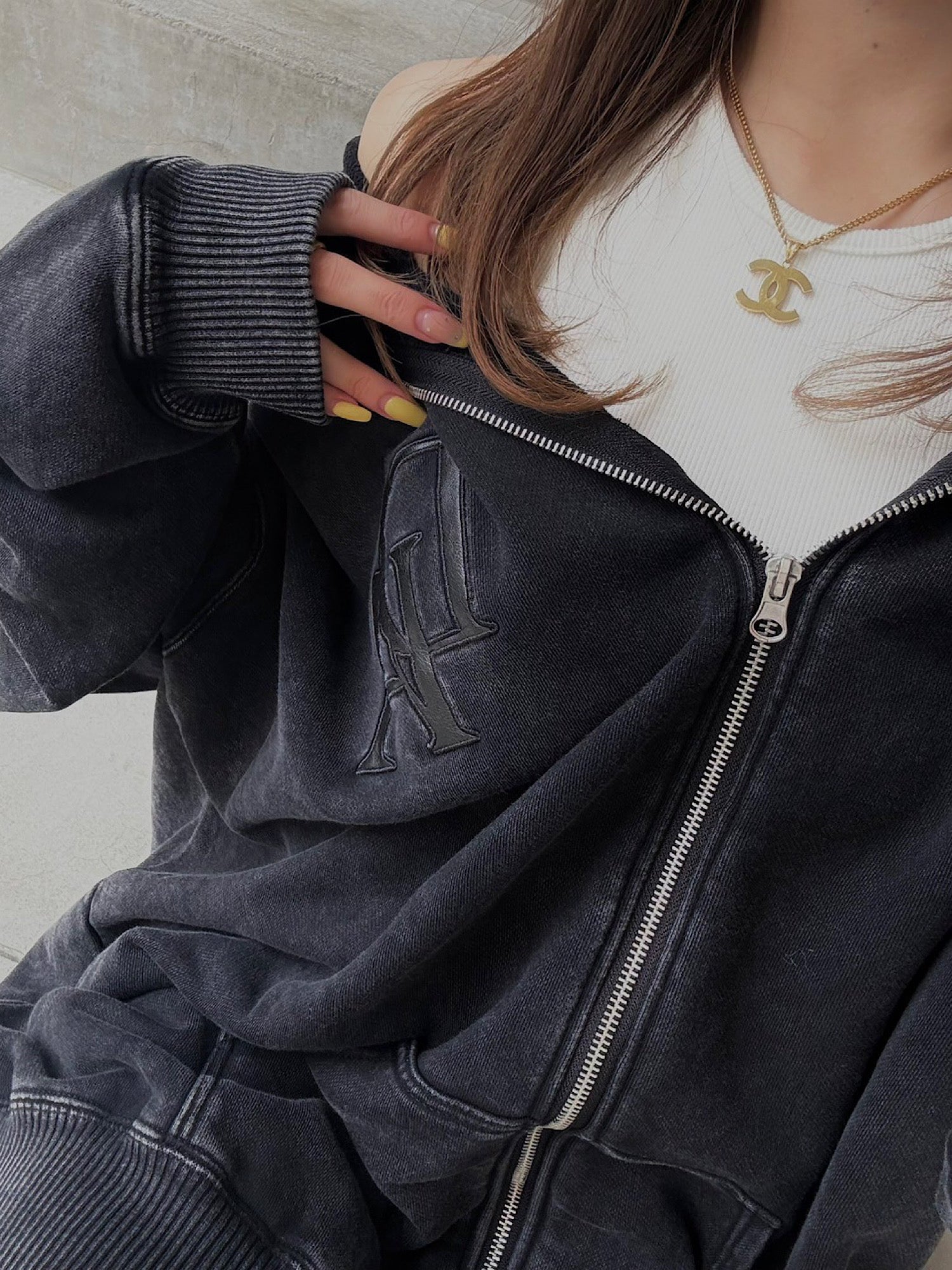DIA logo zip up sweat hoodie | DIANTÉ (ディアンテ)公式通販サイト