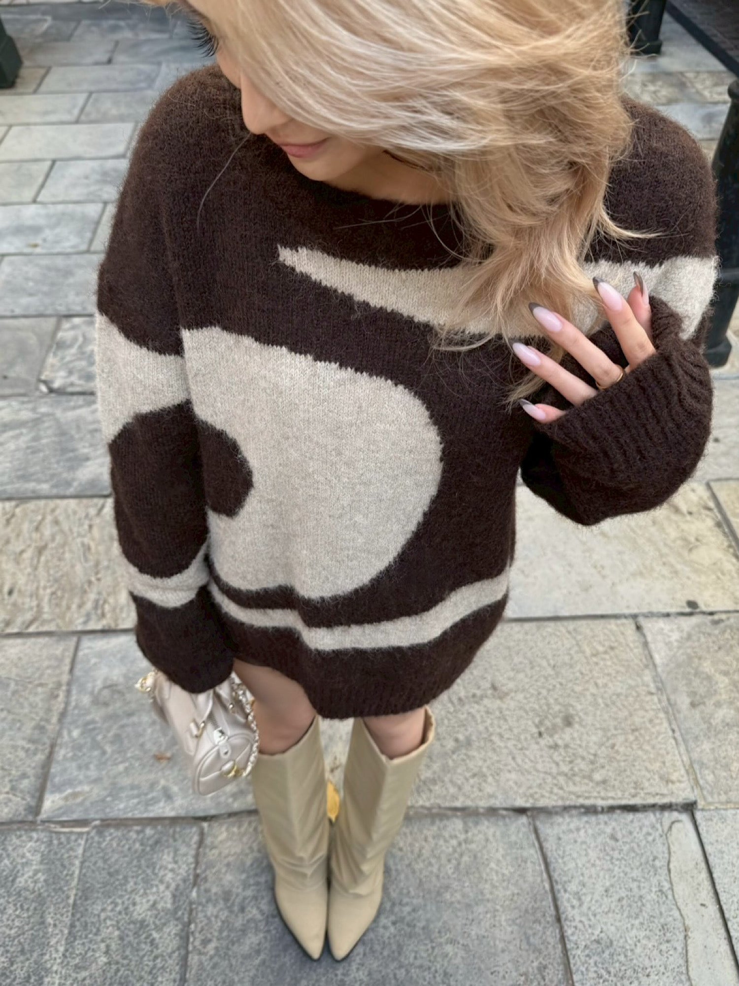 【予約】Hidden logo loose knit(BLK 12月下旬〜1月上旬発送予定)