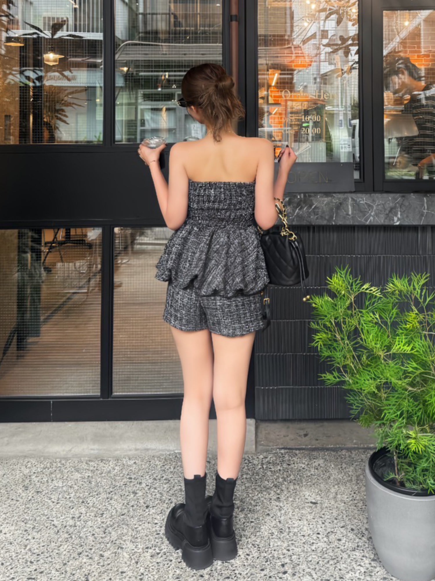 Classic tweed shorts