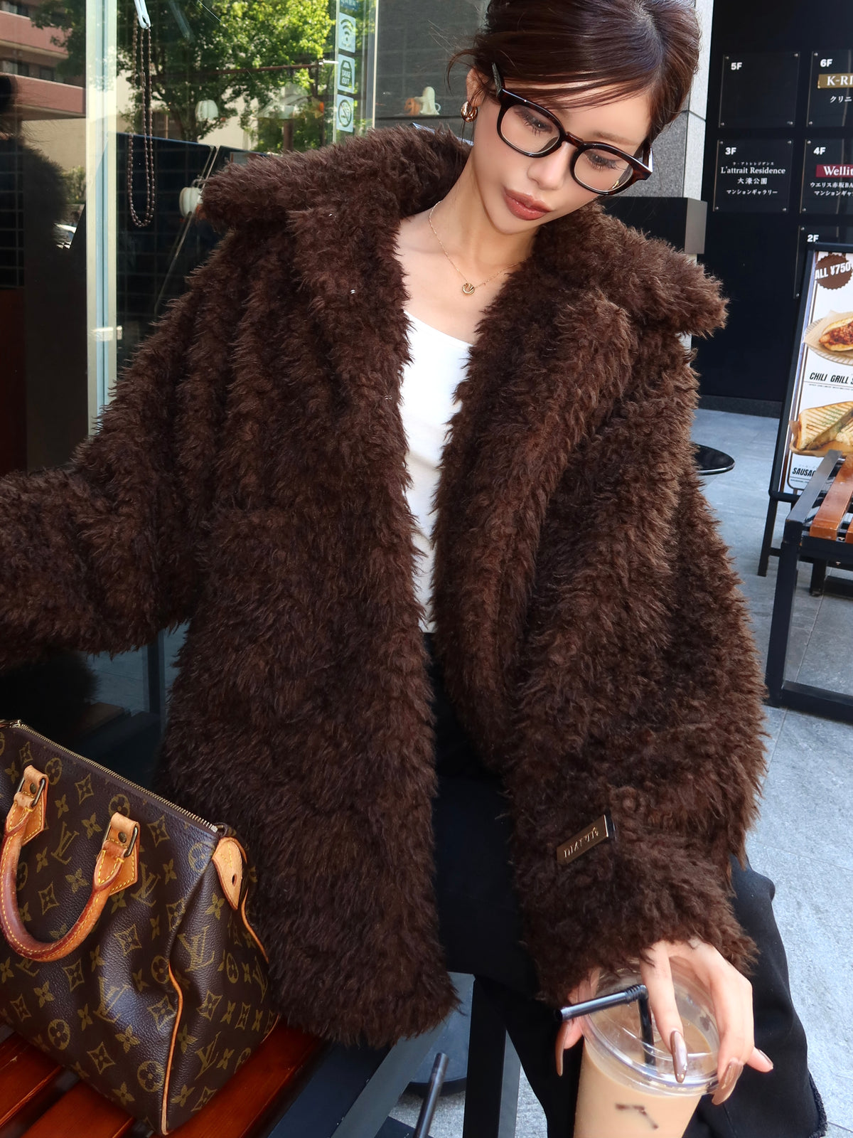 【予約】Big collar teddy bear coat(11月上旬発送予定)