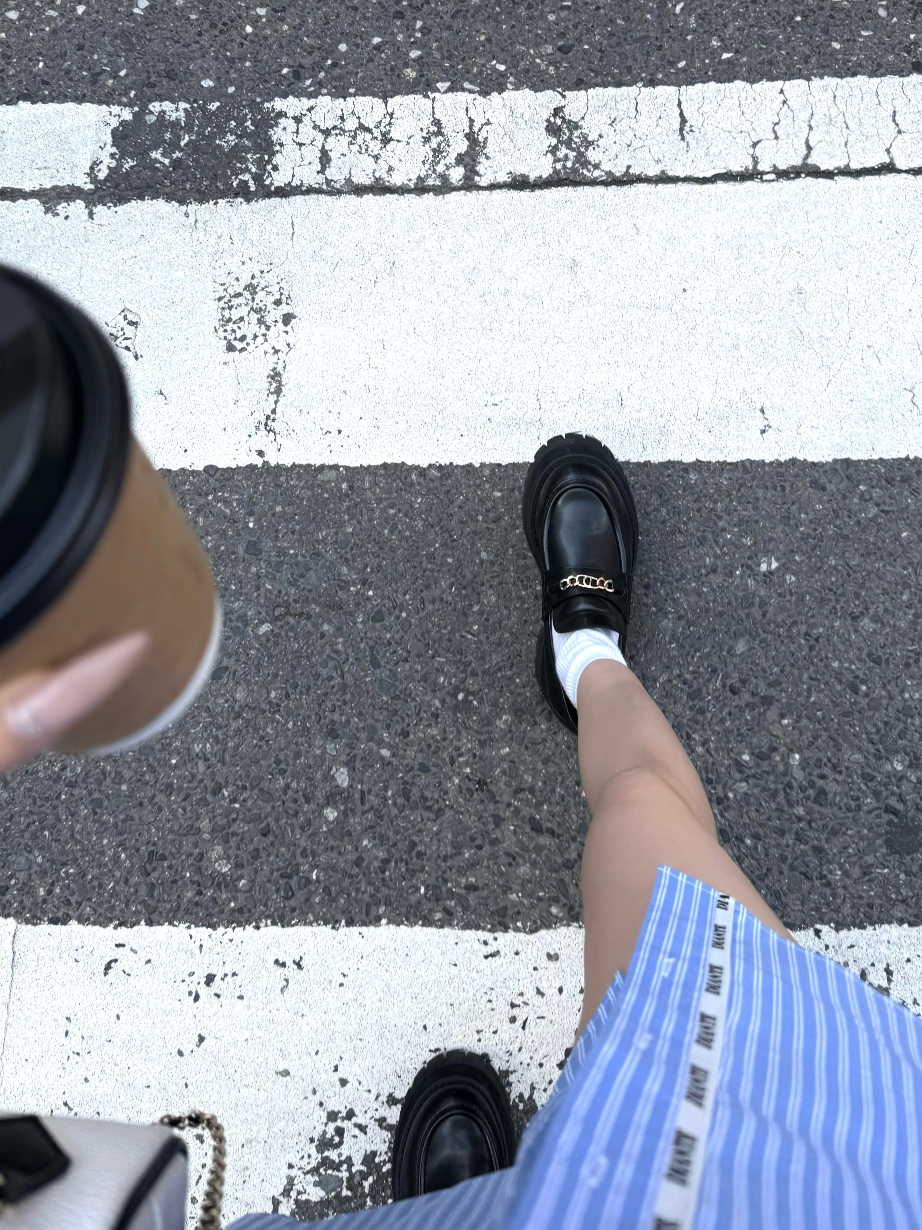 Logo chain wedge sole loafers | DIANTÉ (ディアンテ)公式通販サイト