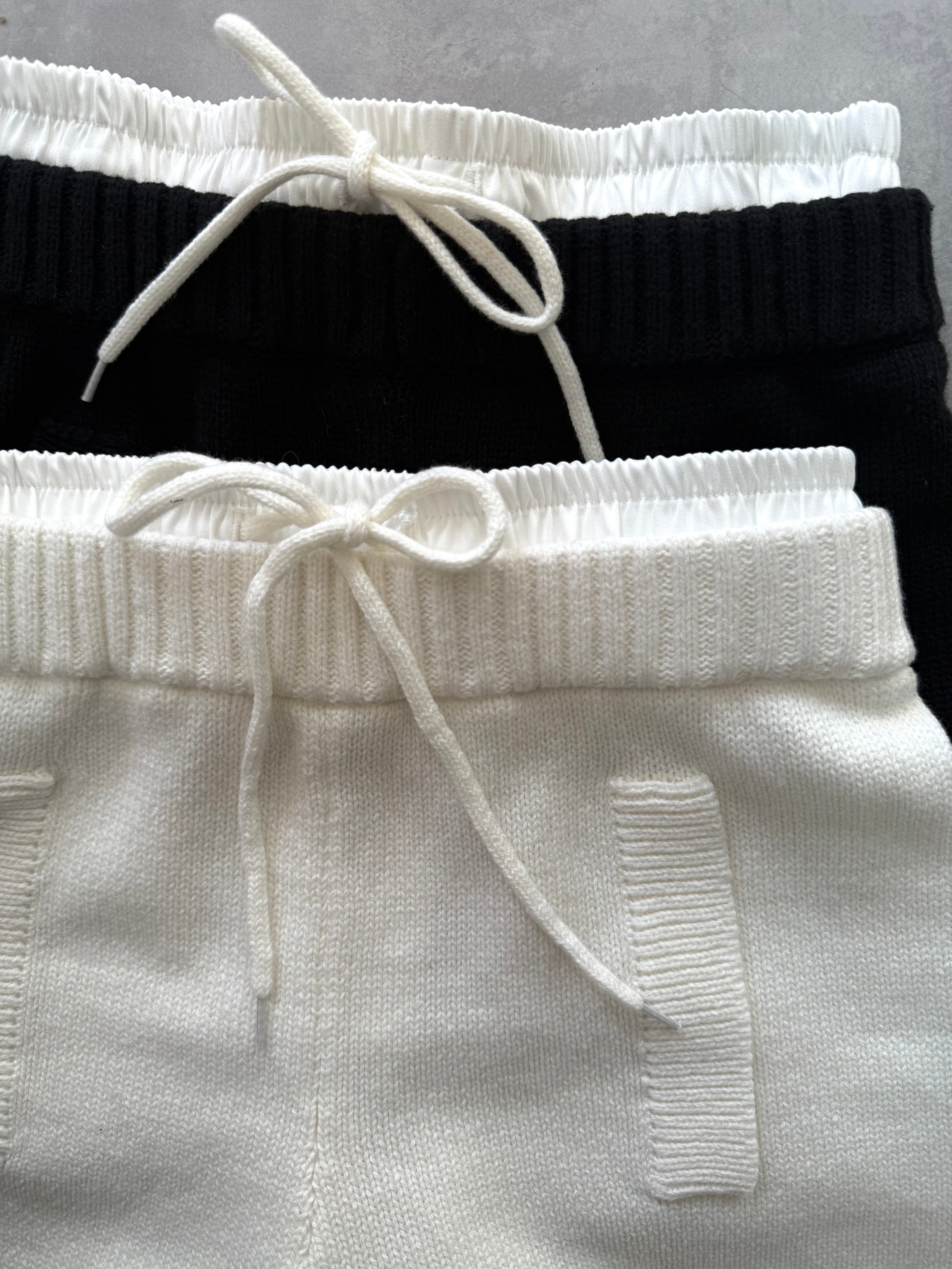 Waist layered knit shorts(SETUP着用可)