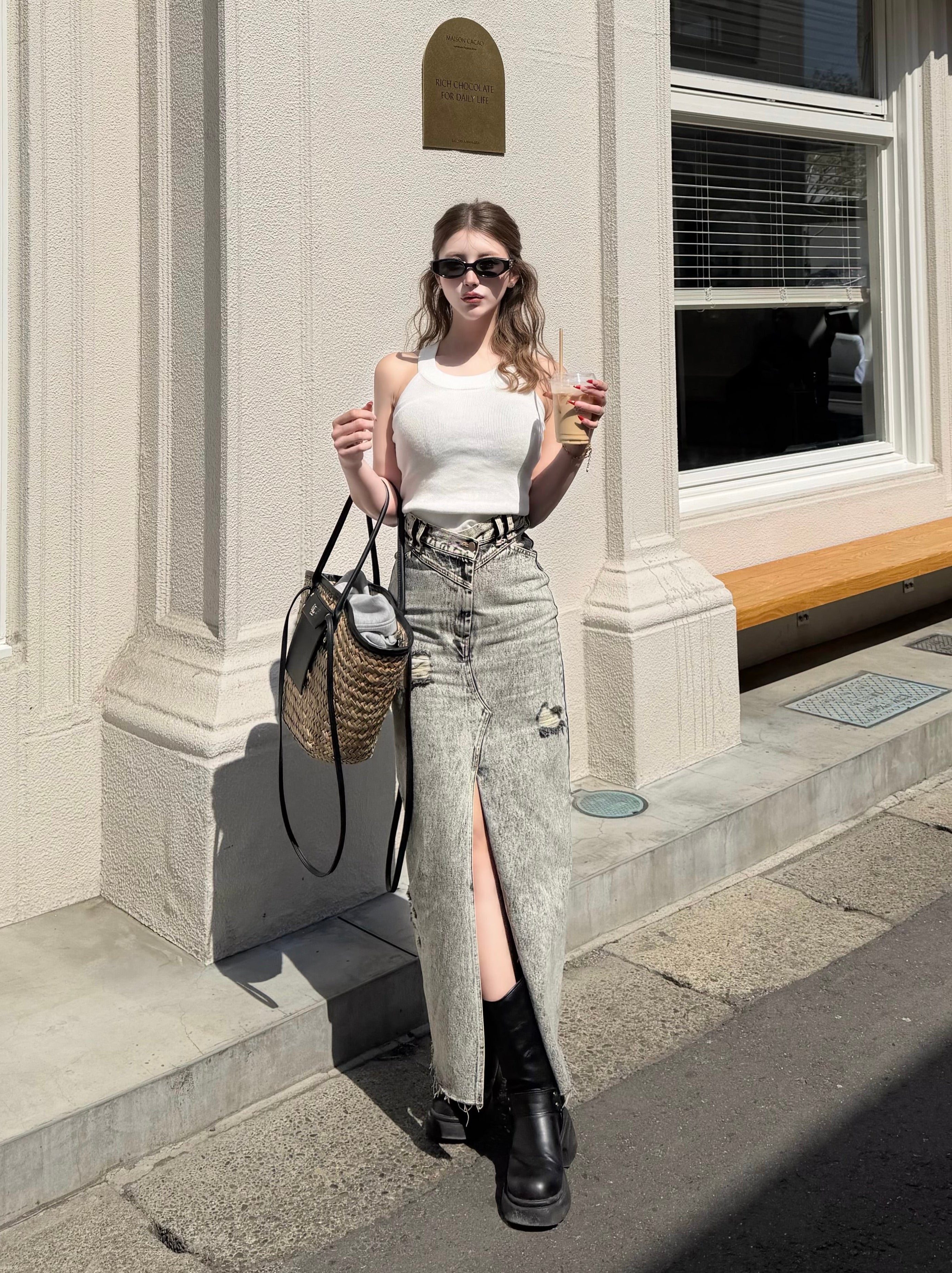 Front slit damage long skirt | DIANTÉ (ディアンテ)公式通販サイト
