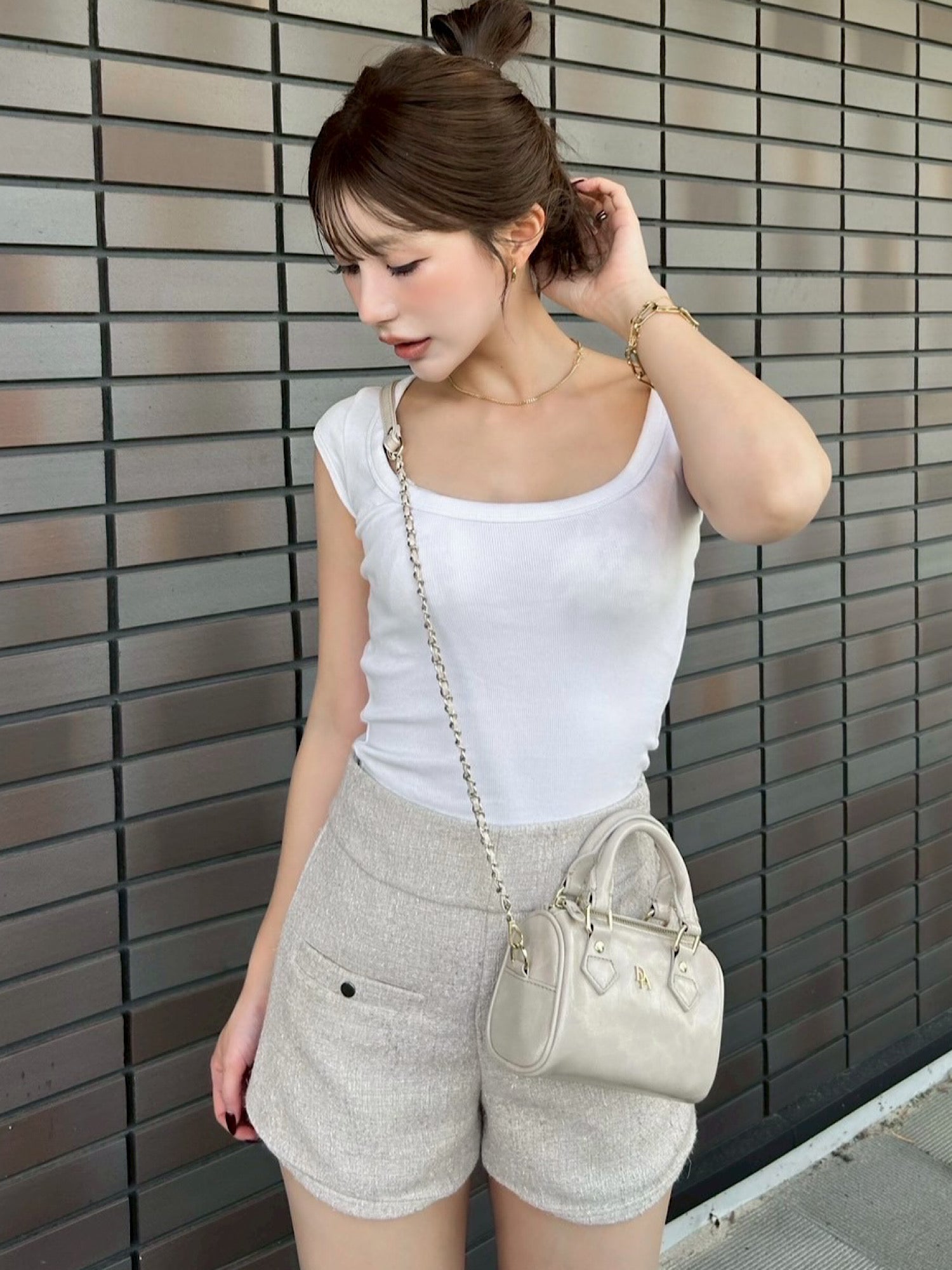 Classic tweed shorts