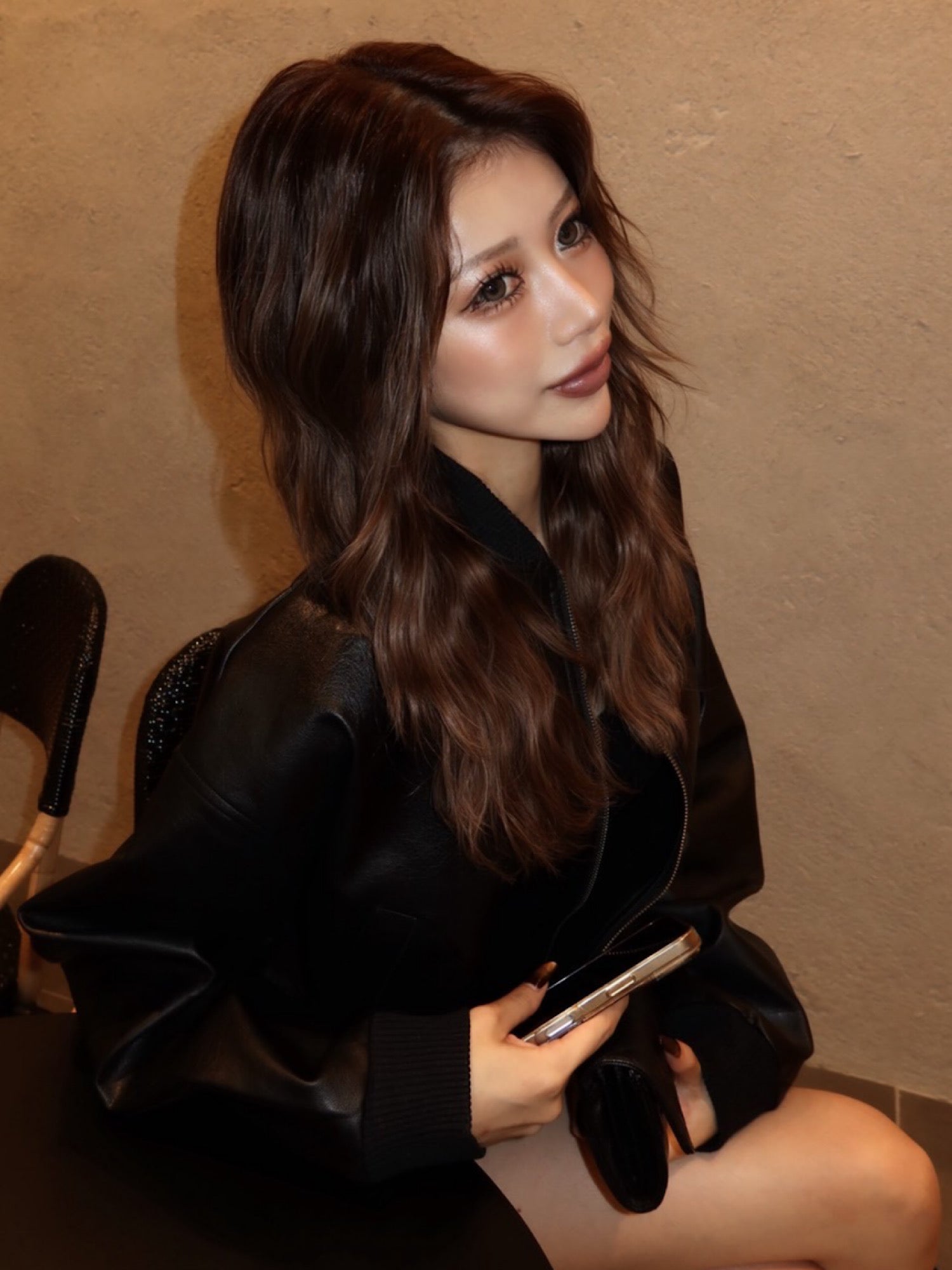 【予約】DD studs eco leather blouson(11月下旬〜中旬発送予定)