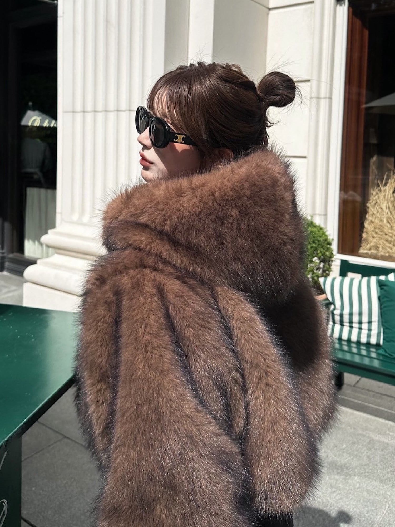 【予約】Premium eco fur hoodie coat(11月中旬〜下旬発送予定)