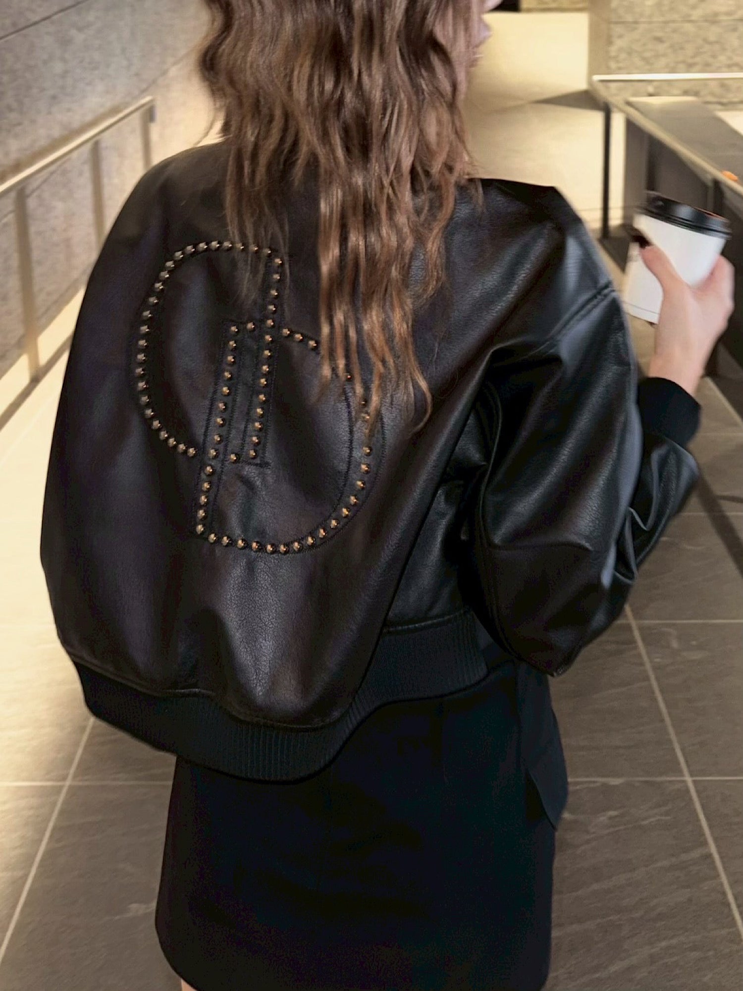 【予約】DD studs eco leather blouson(11月下旬〜中旬発送予定)