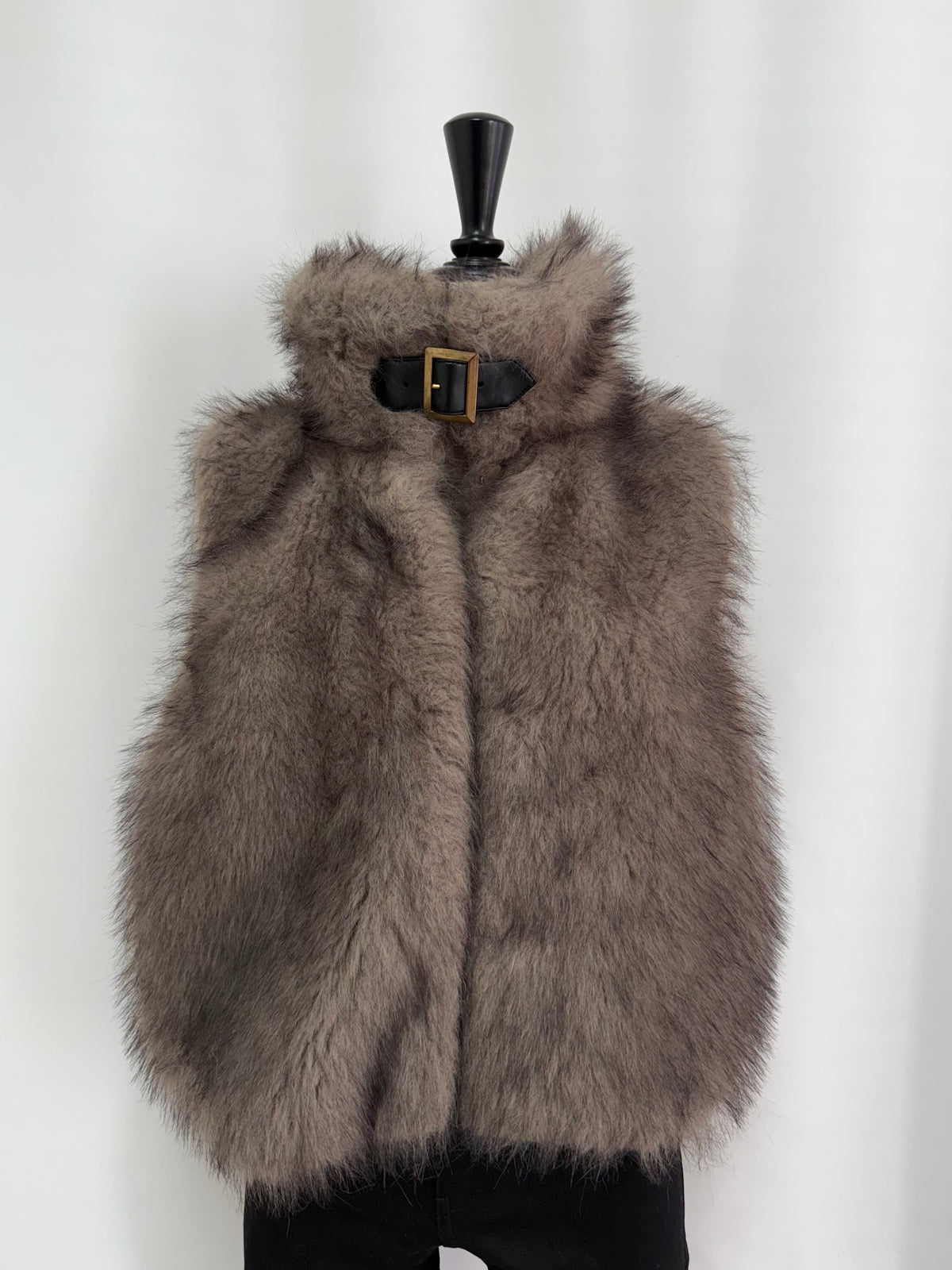 【予約】Premium eco fur belted vest （11月中旬発送予定）