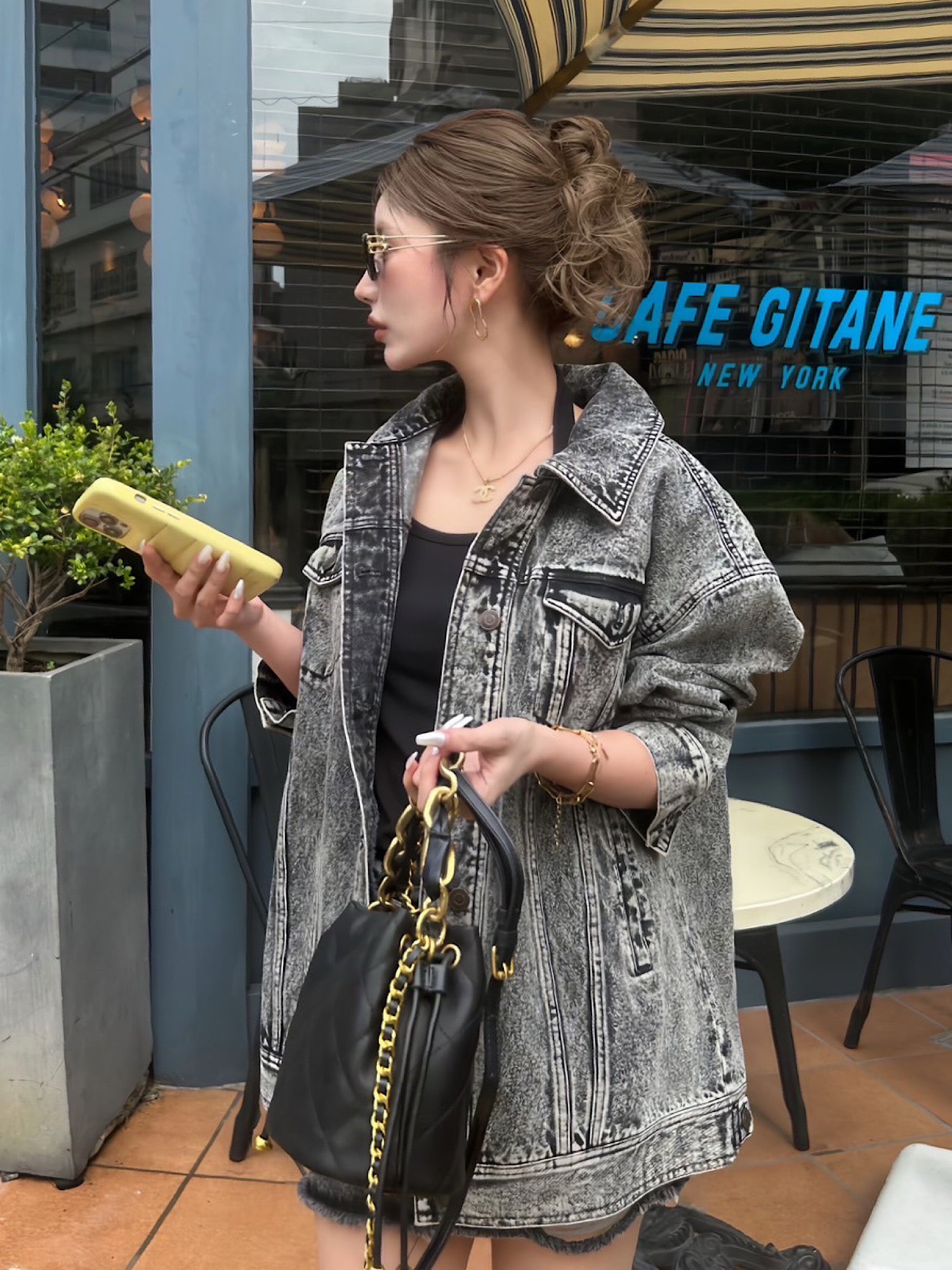 Chemical wash denim jacket | DIANTÉ (ディアンテ)公式通販サイト