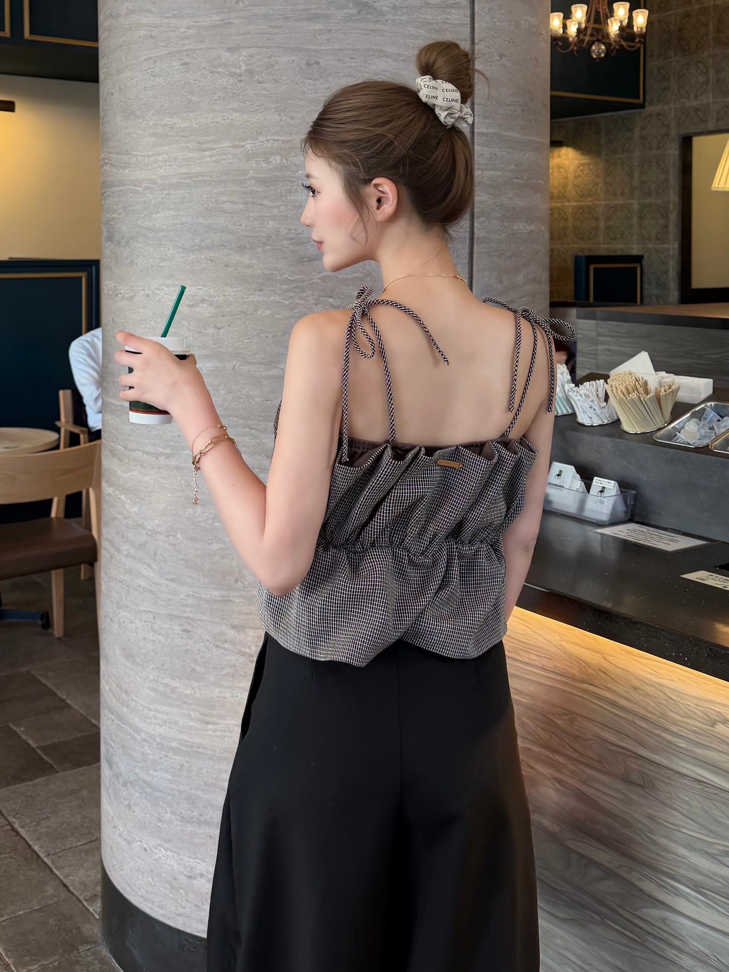 Tuck volume camisole with inner bra | DIANTÉ (ディアンテ)公式通販