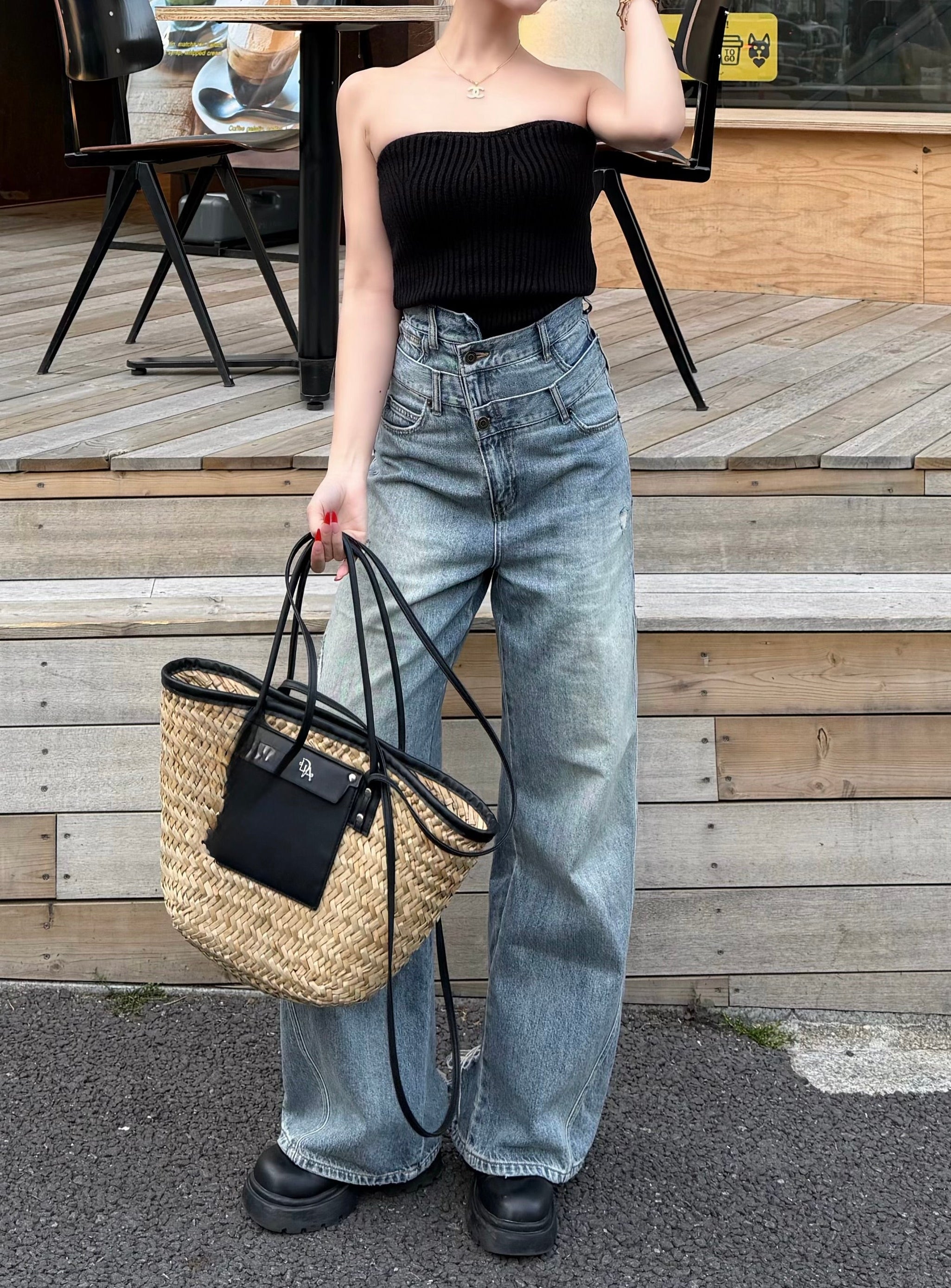 Minimal rib knit bustier | DIANTÉ (ディアンテ)公式通販サイト