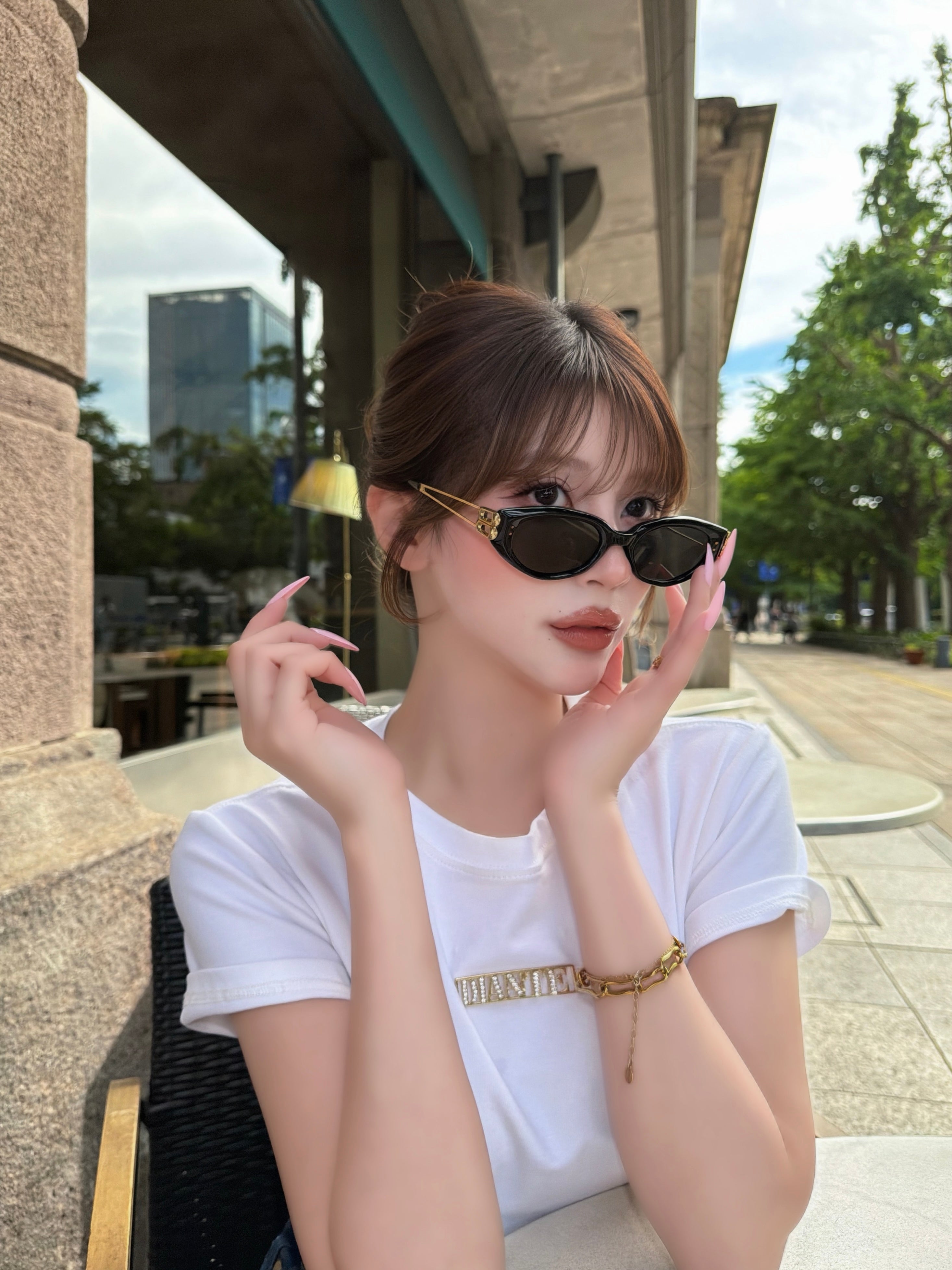 metal logo mini Tee
