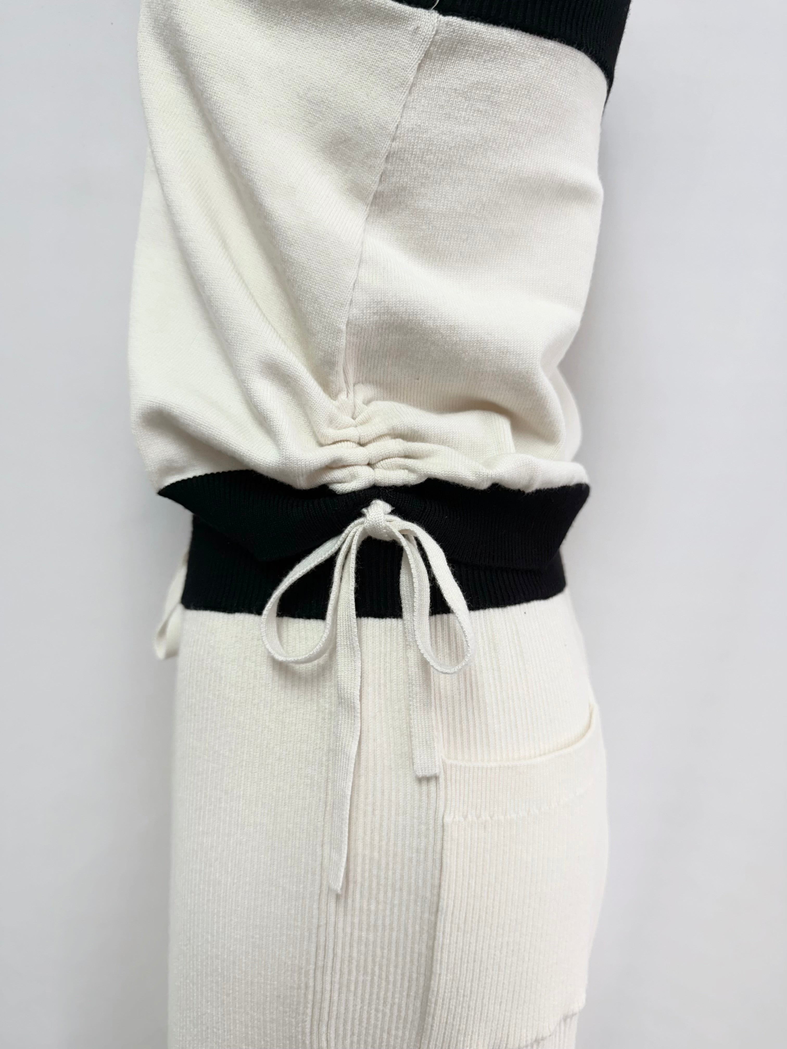 【予約】Bulky knit bare top(SETUP着用可)(8月上旬〜下旬発送予定)