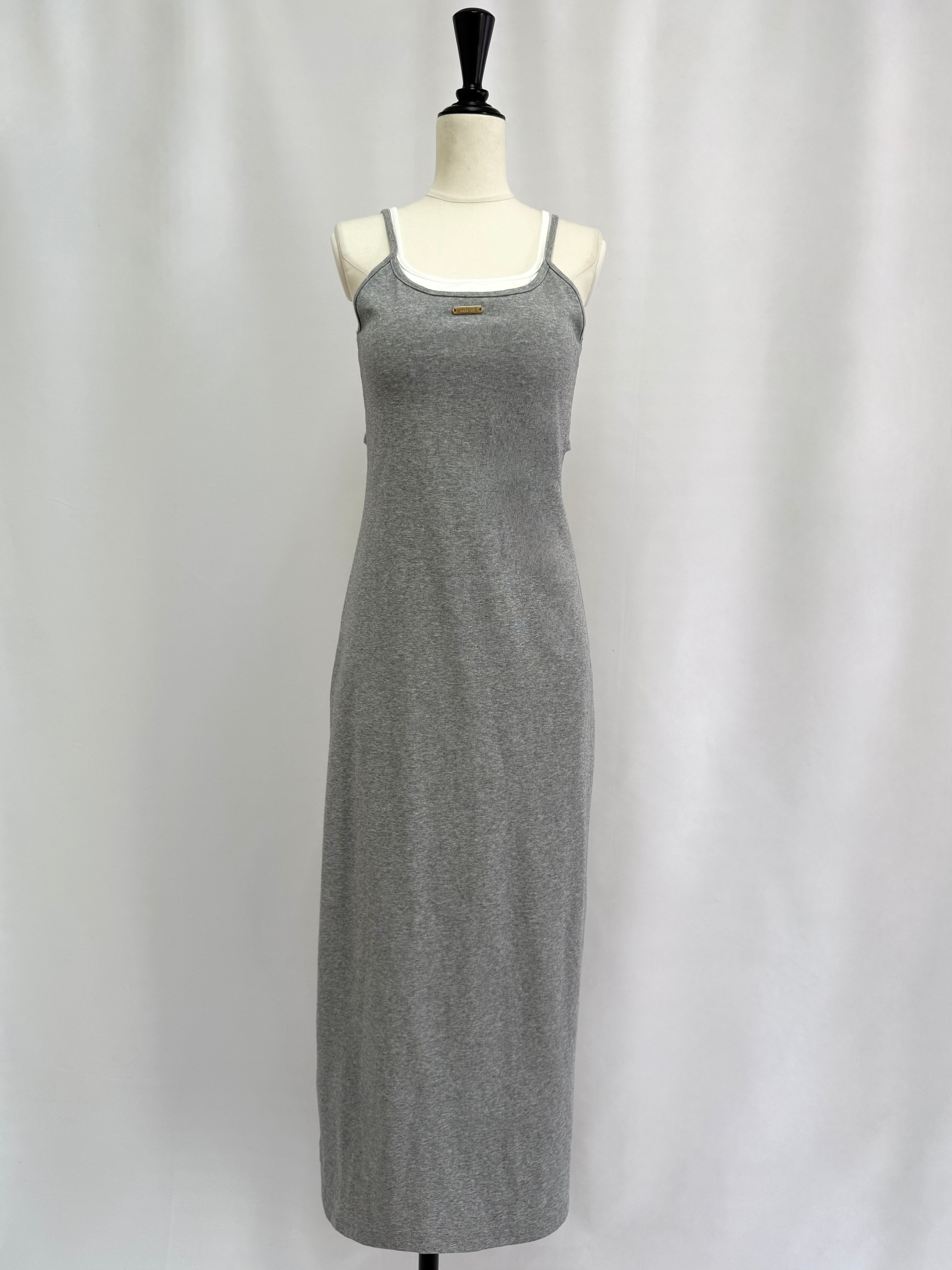 Layered camisole maxi dress with inner bra | DIANTÉ (ディアンテ