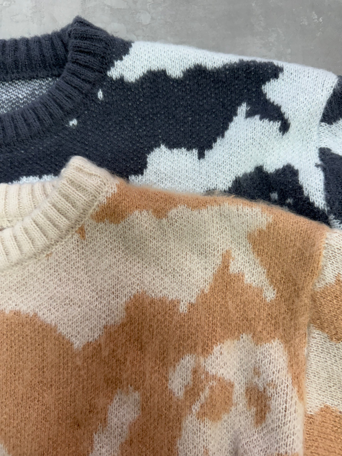 Marble shaggy loose knit