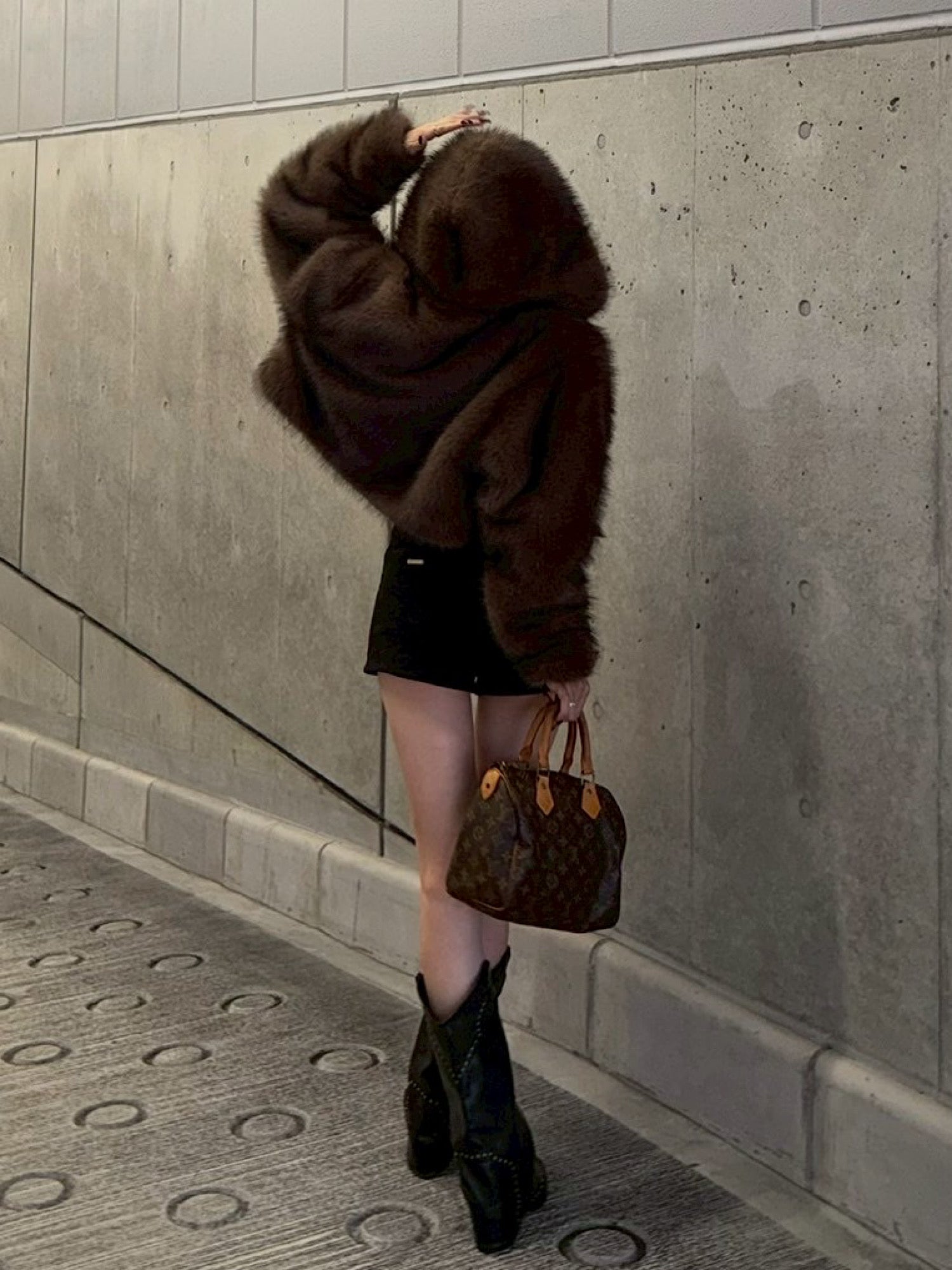 【予約】Premium eco fur hoodie coat(11月中旬〜下旬発送予定)