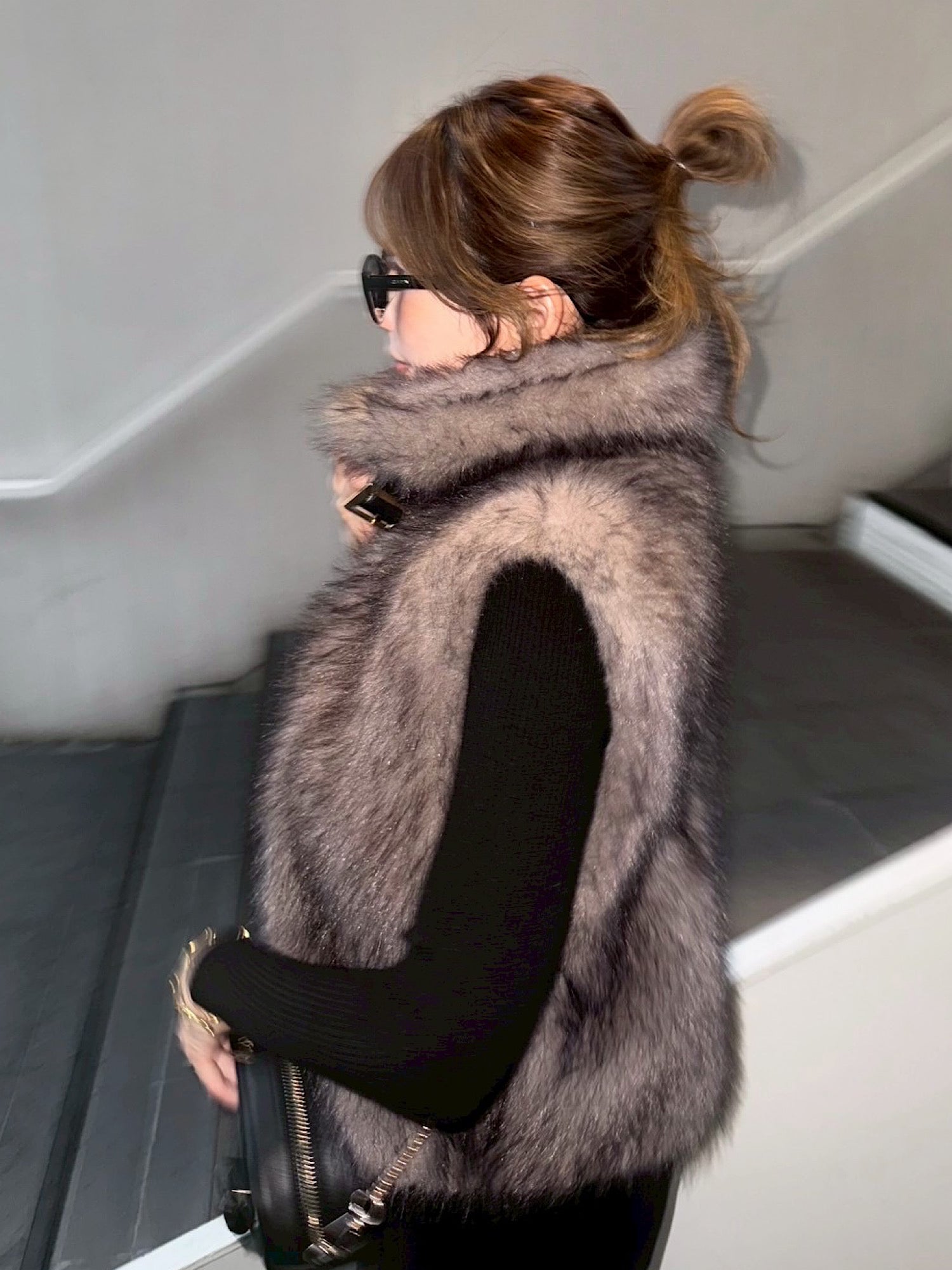 Premium eco fur belted vest | DIANTÉ (ディアンテ)公式通販サイト